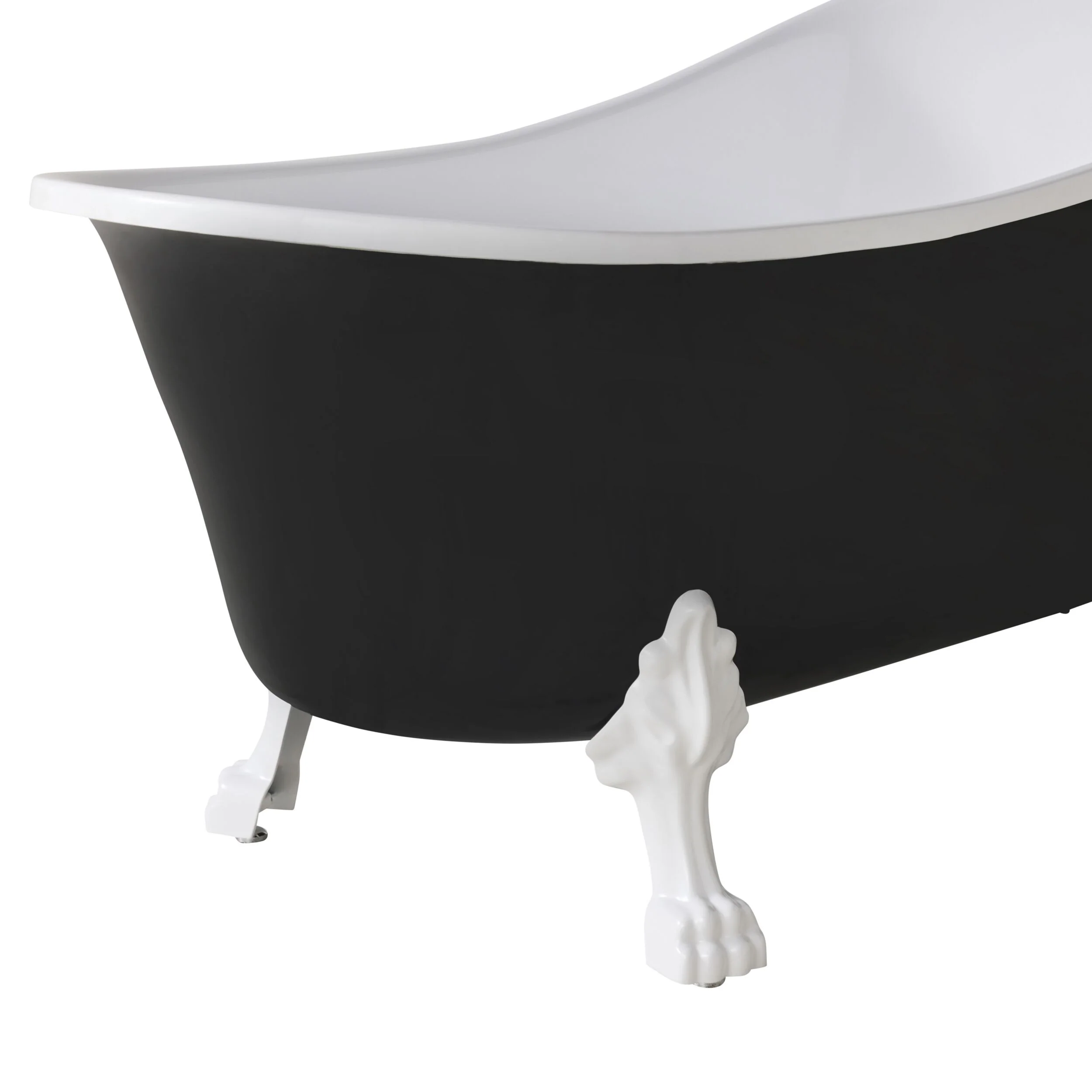 Alto Black Bath 1520mm with White Feet Package - Image 6