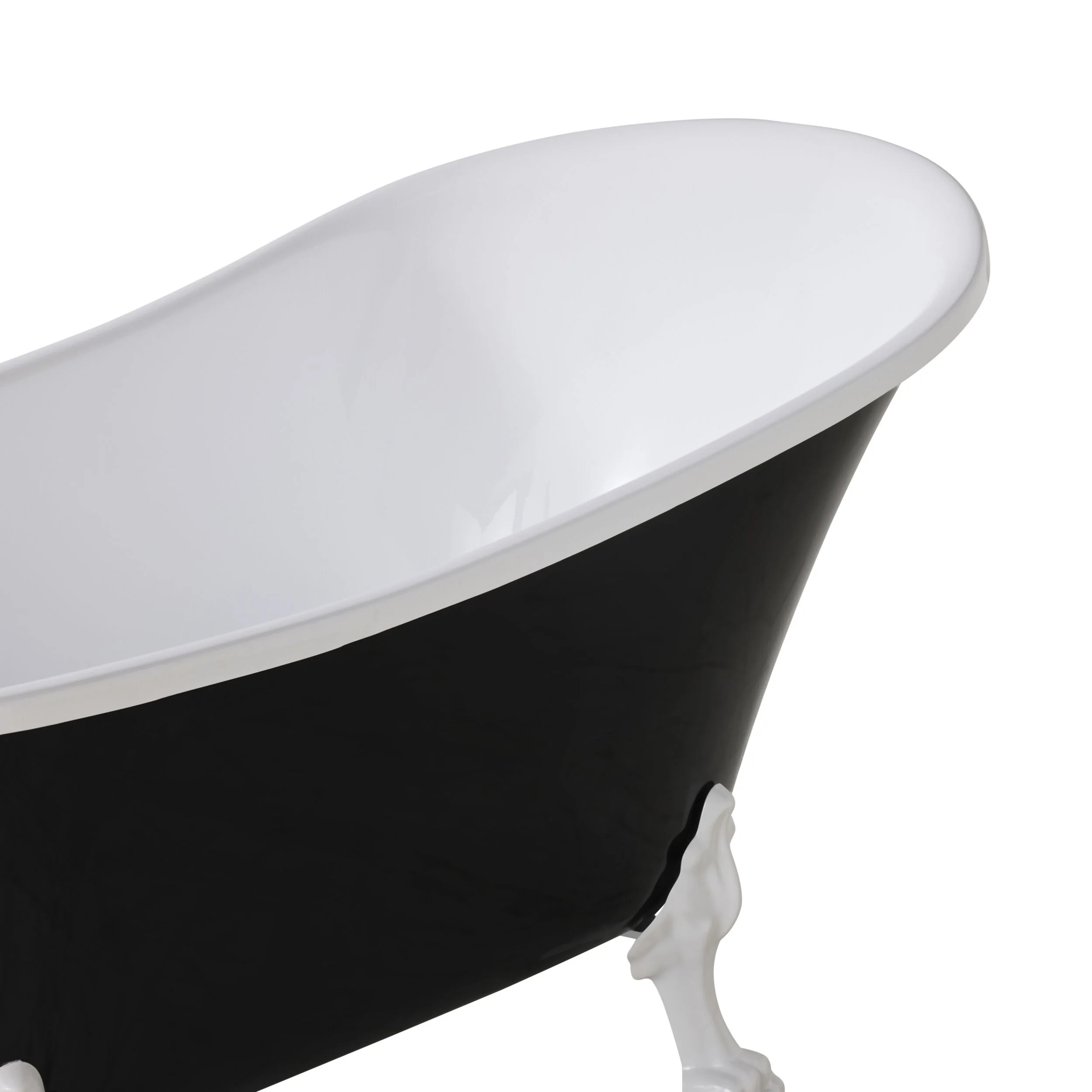 Alto Black Bath 1520mm with White Feet Package - Image 7