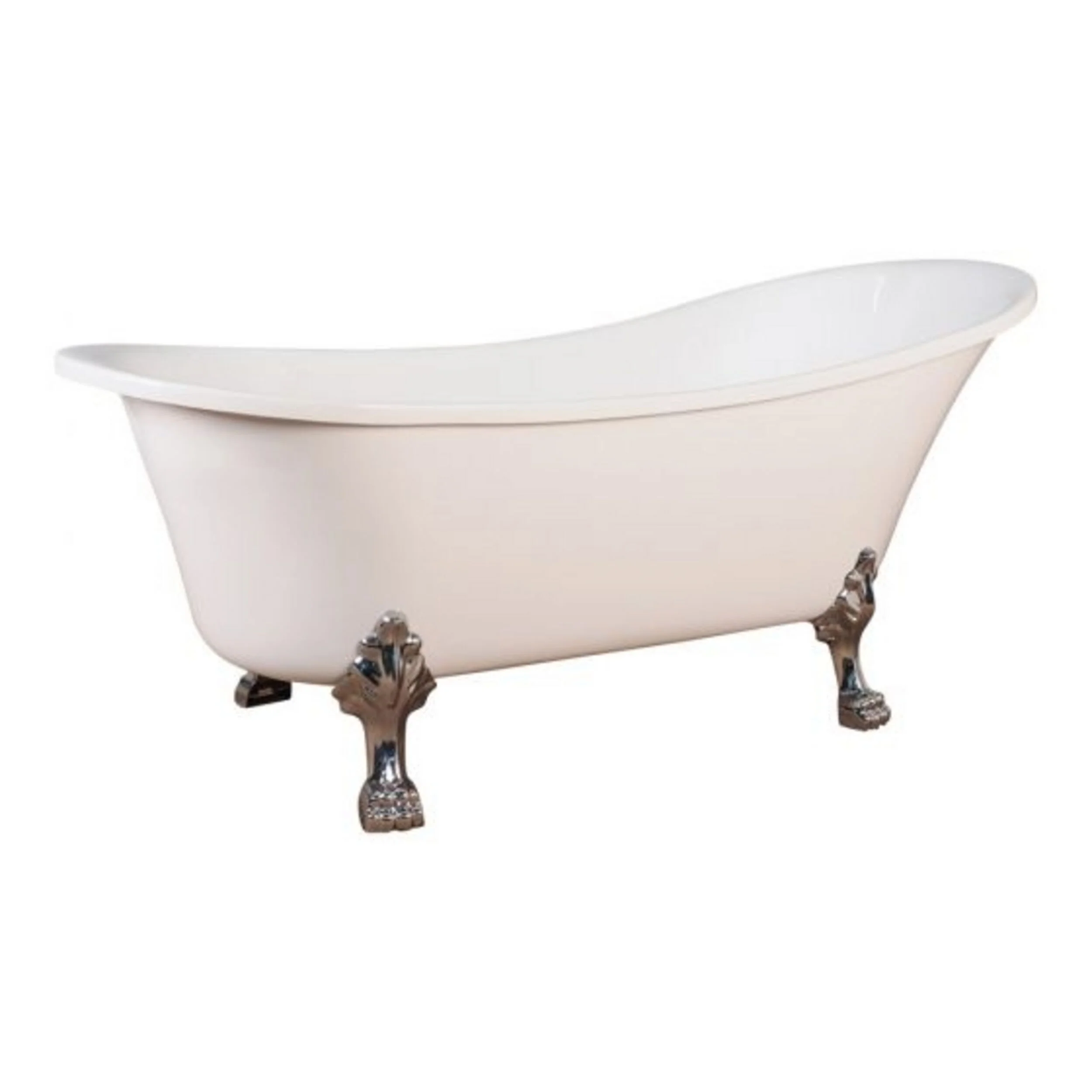 Alto White Bath 1520mm with Chrome Feet Package - Image 4