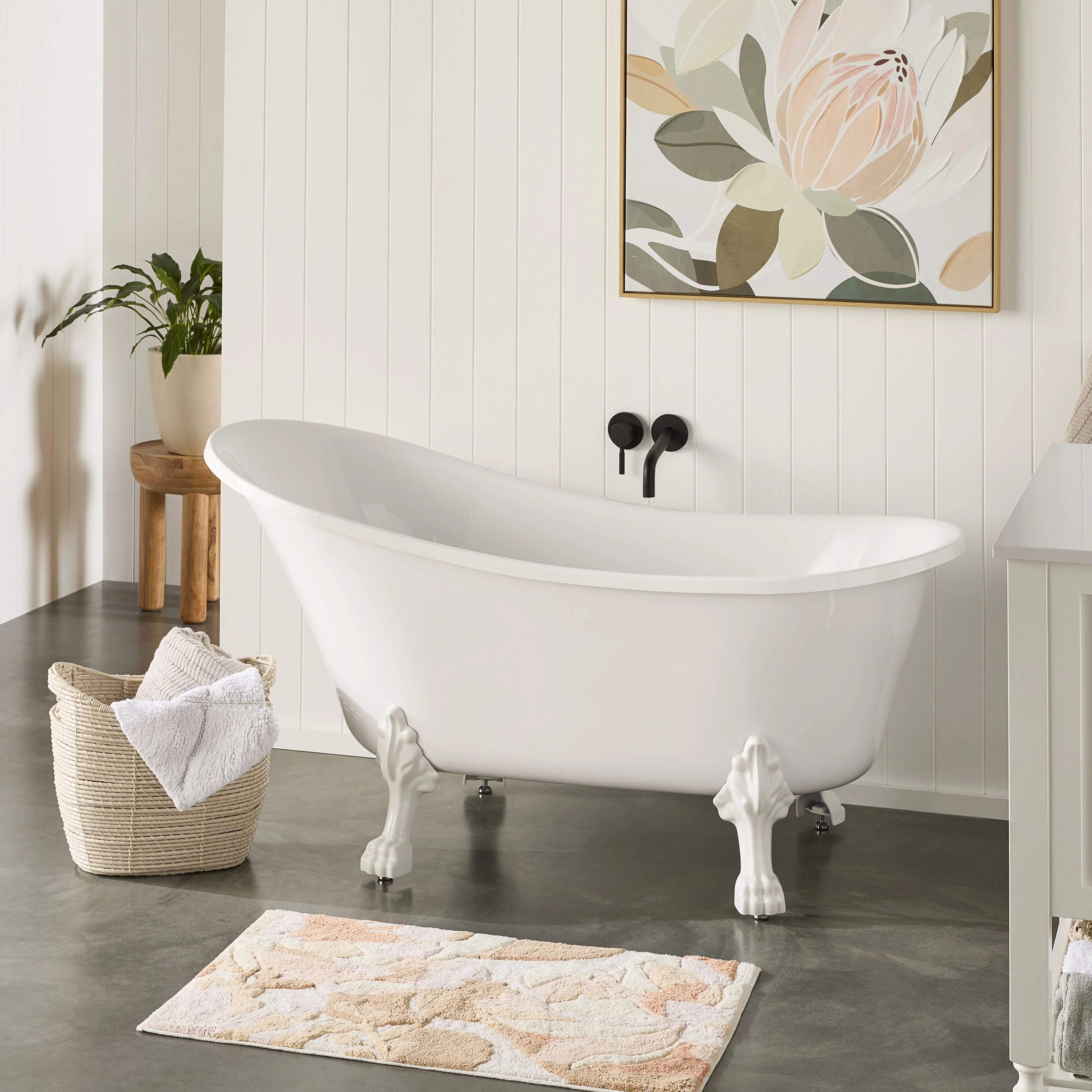 Alto White Bath 1520mm with White Feet Package - Image 6
