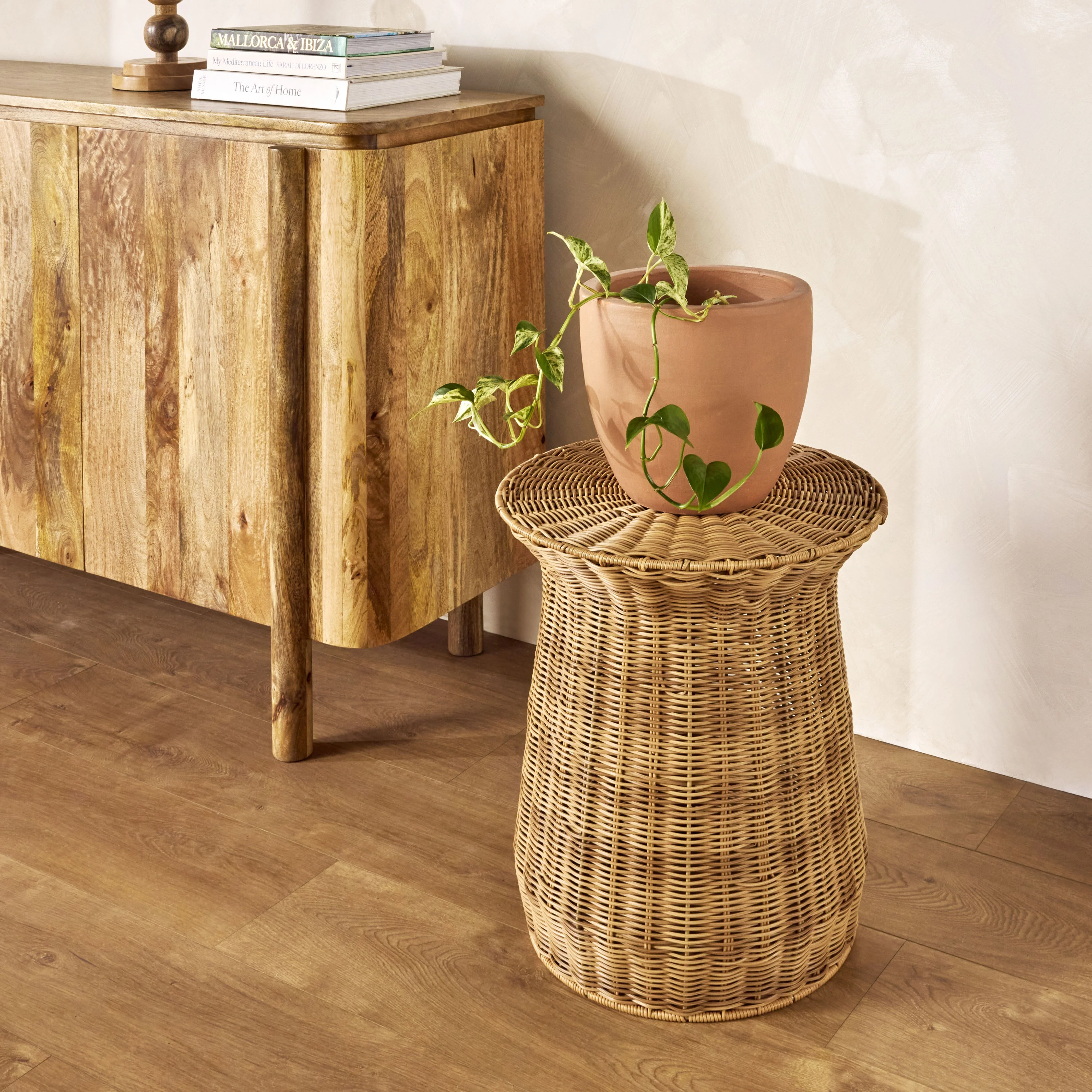 Alva Woven Side Table Natural - Image 4