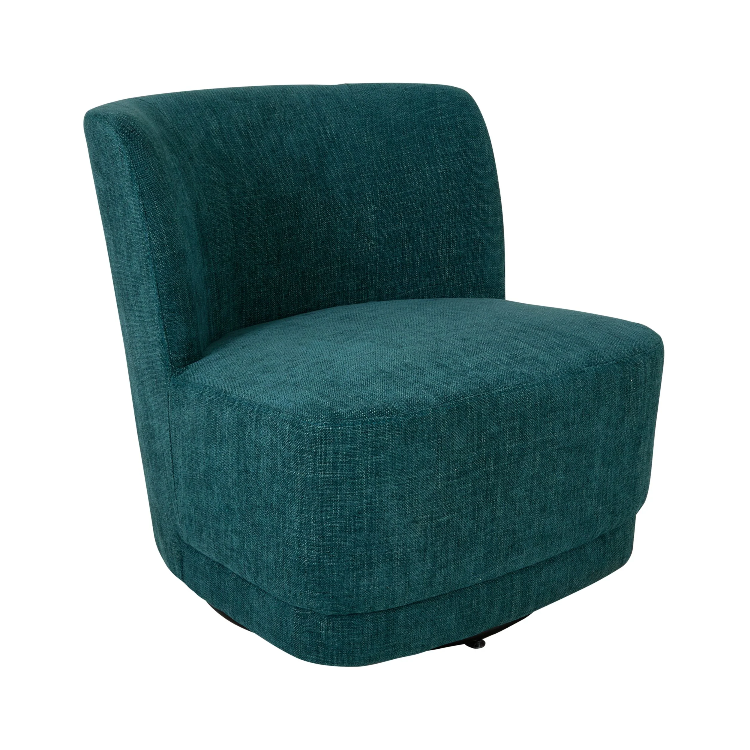 Amala Swivel Occasional Chair Blue Weave - Image 2
