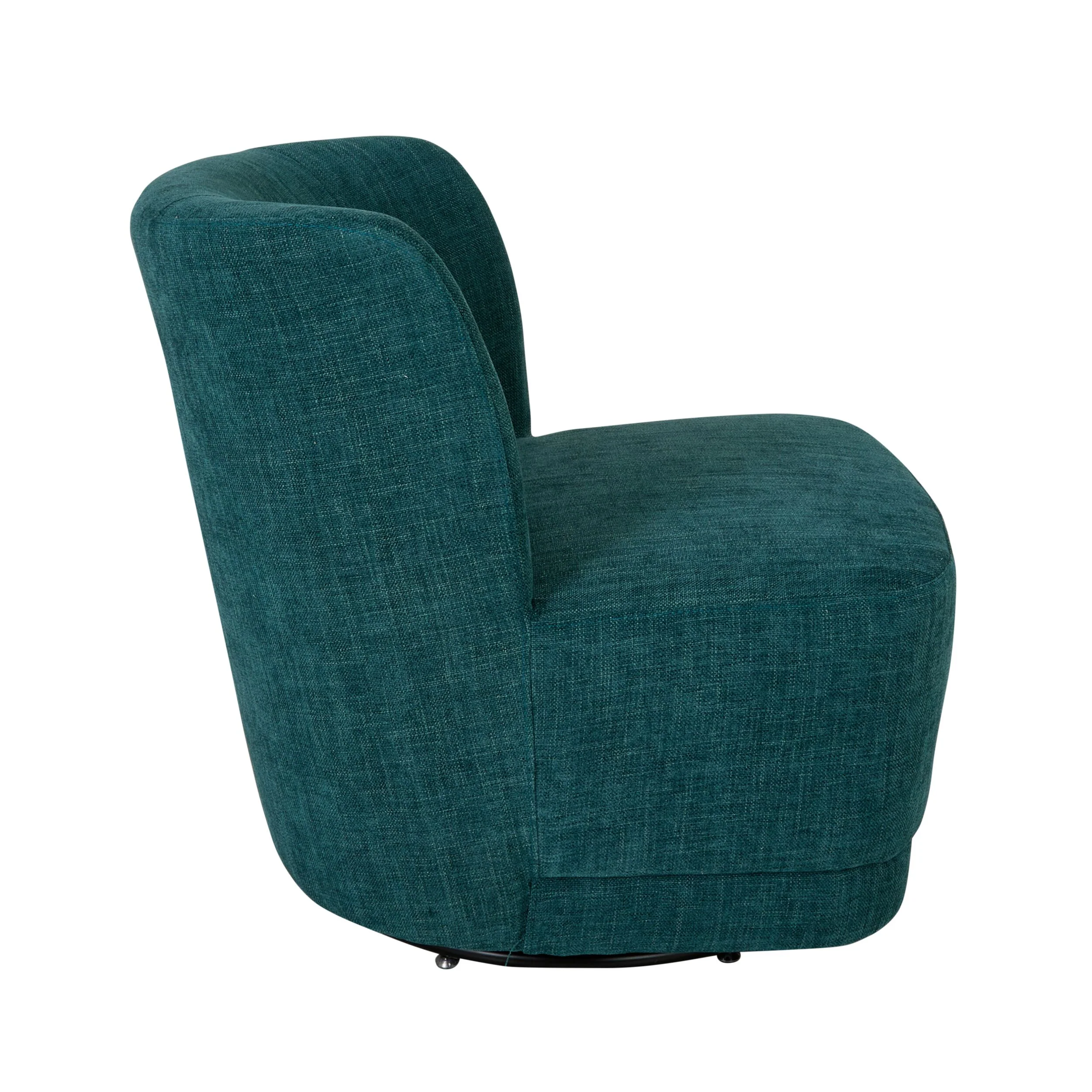 Amala Swivel Occasional Chair Blue Weave - Image 3
