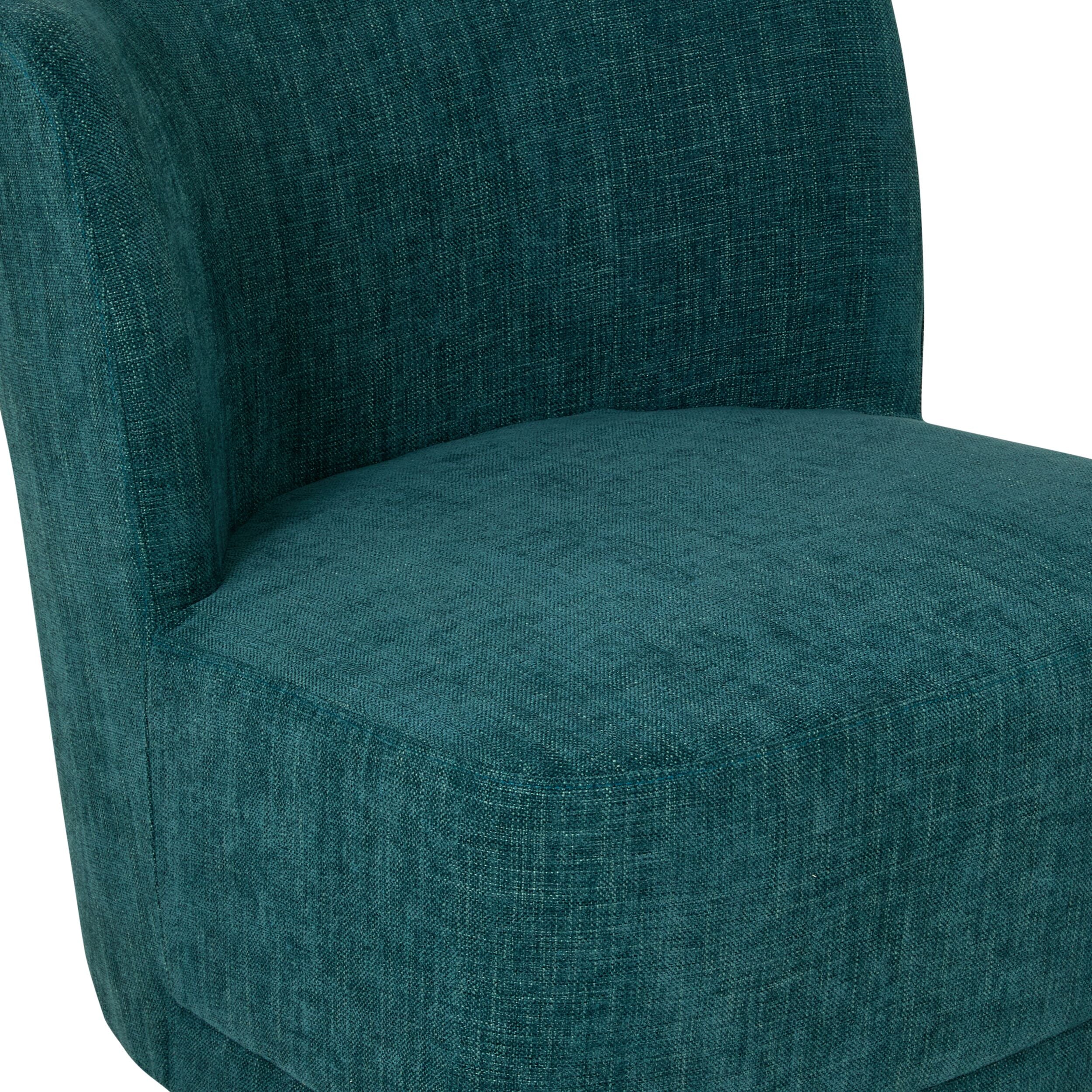 Amala Swivel Occasional Chair Blue Weave - Image 5