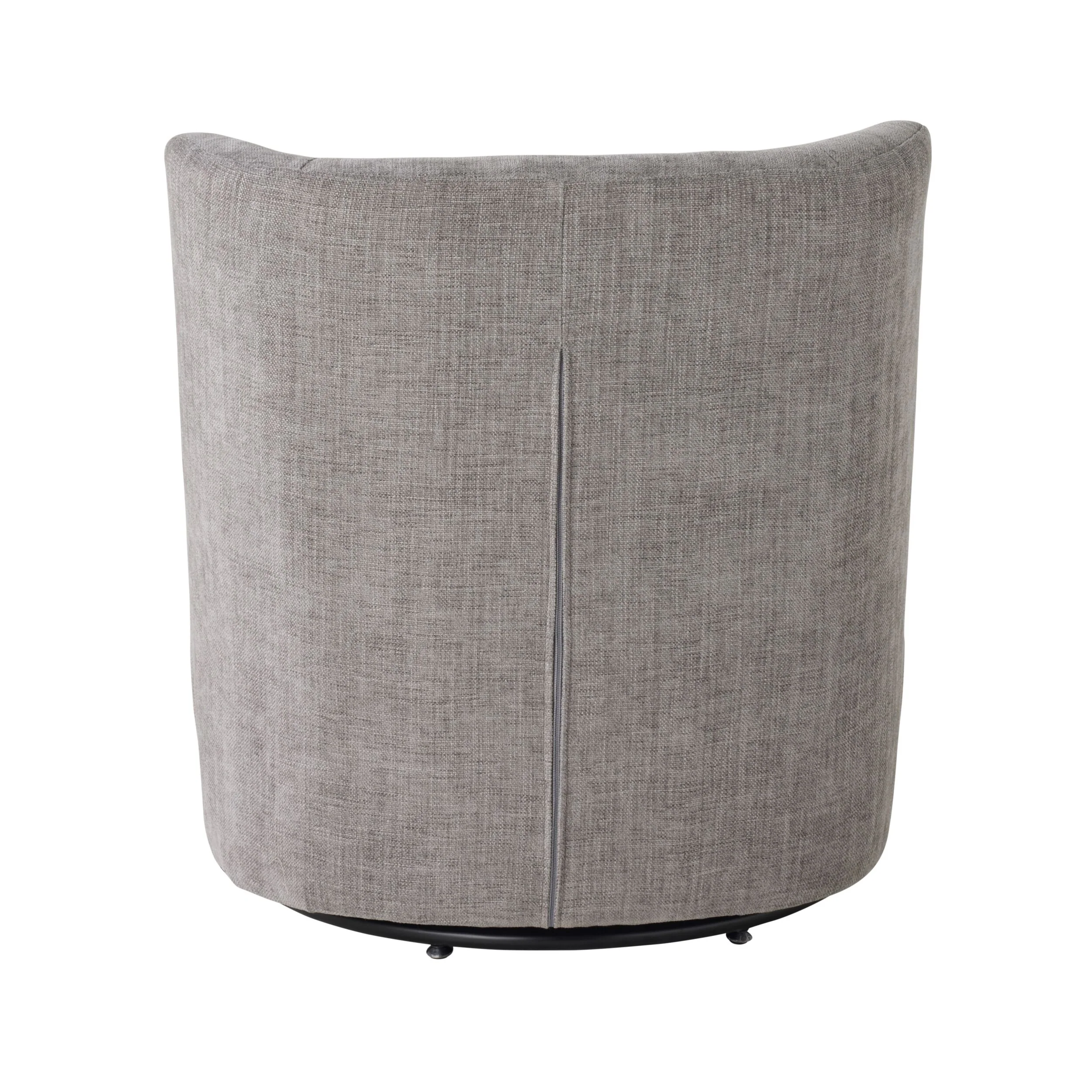 Amala Swivel Occasional Chair Granite Grey Weave - Image 4
