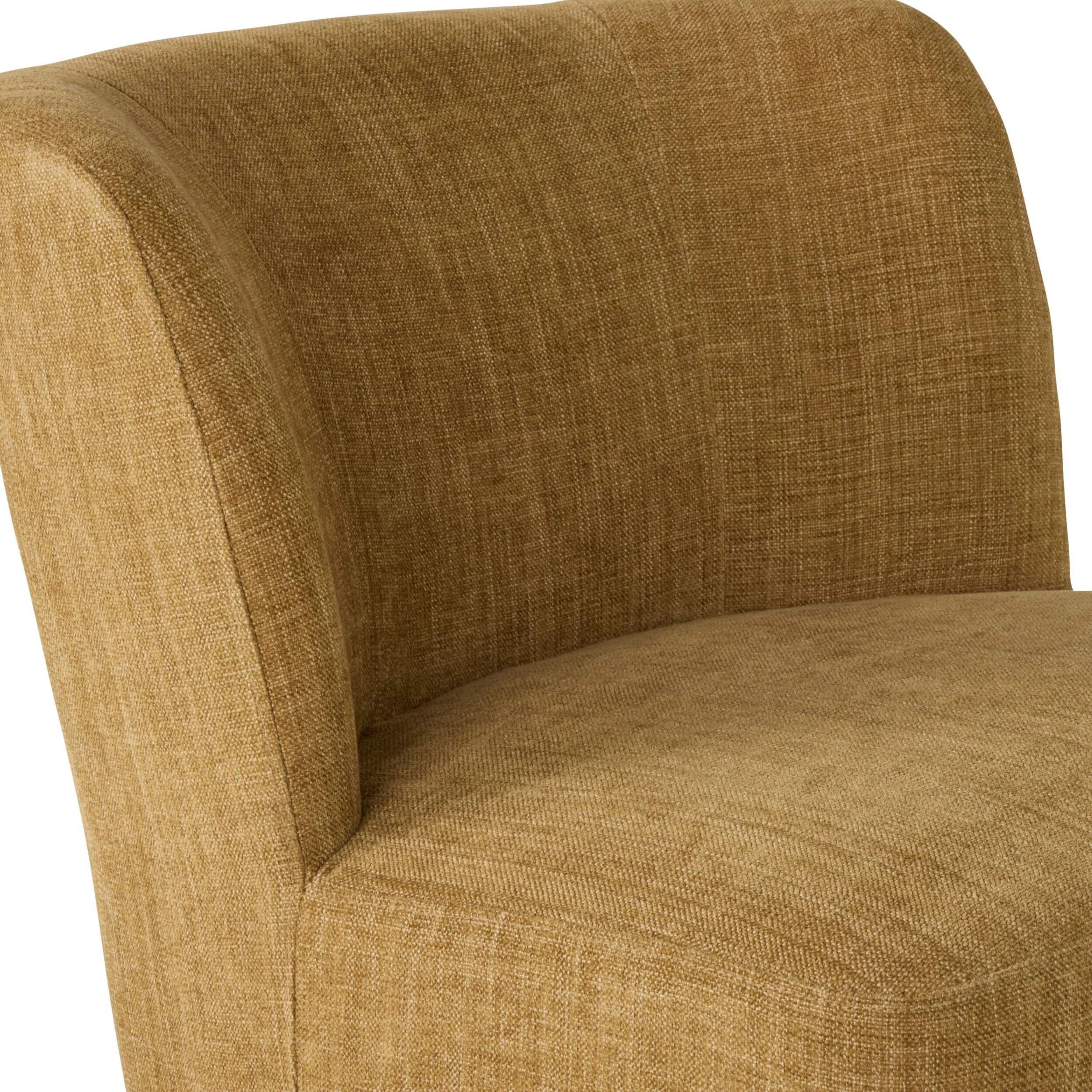 Amala Swivel Occasional Chair Mustard Weave - Image 5