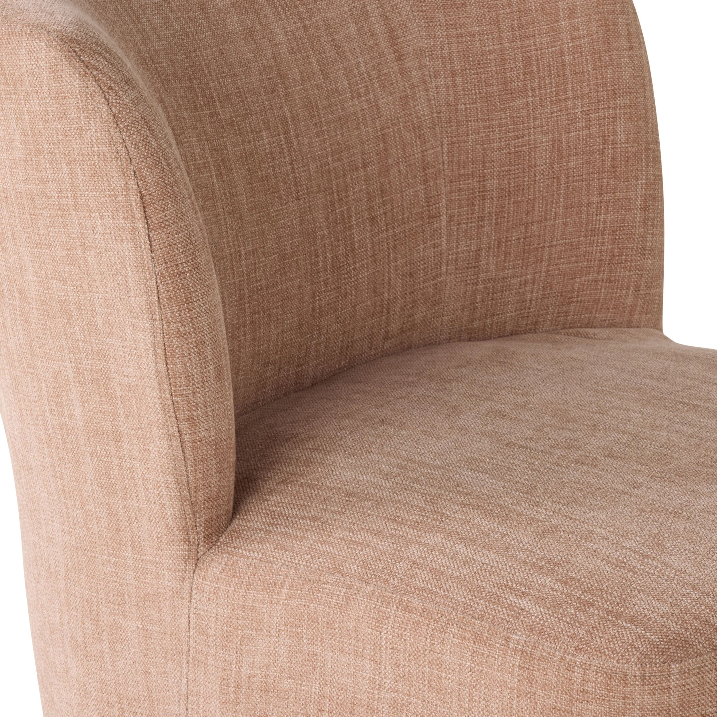 Amala Swivel Occasional Chair Pastel Pink Weave - Image 5