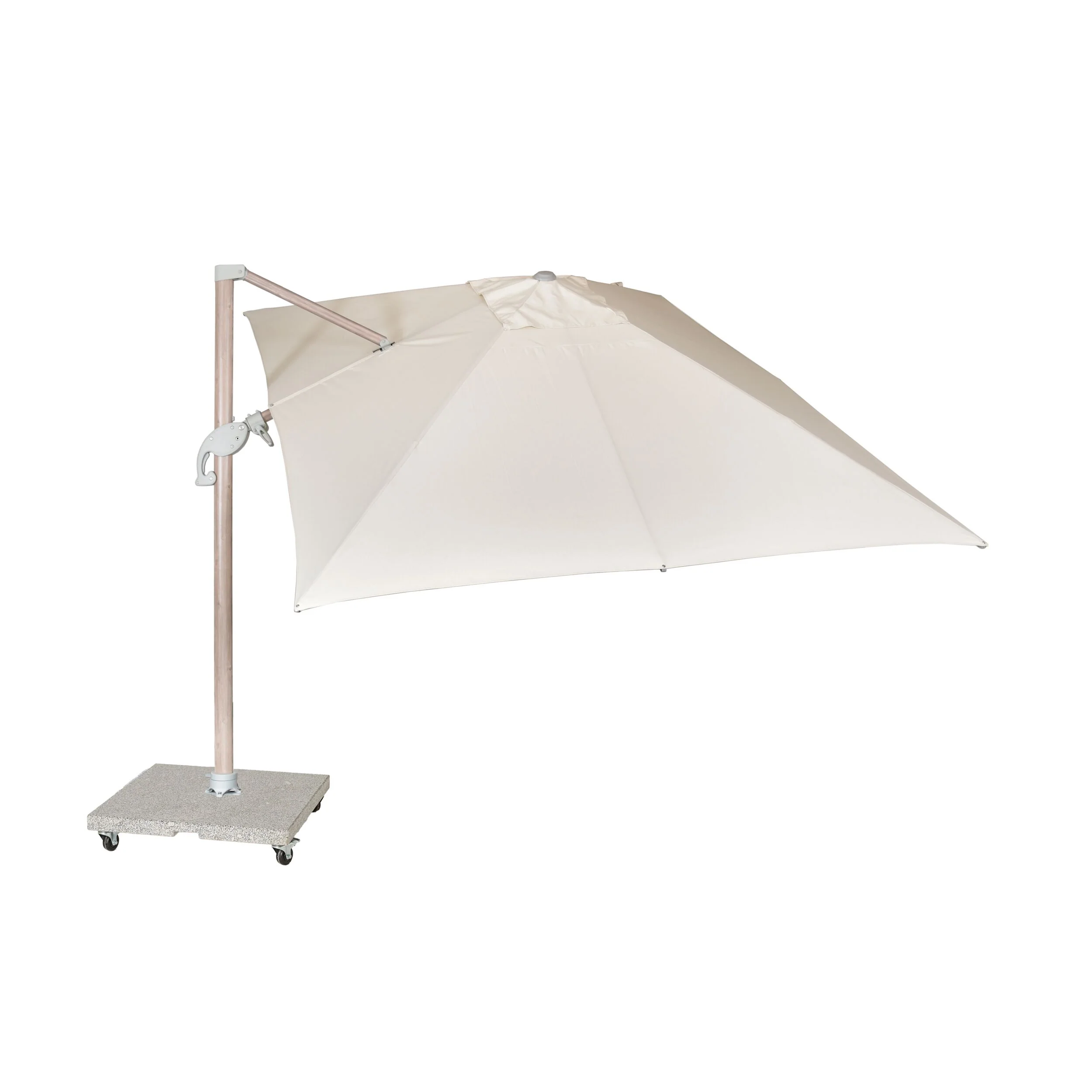 Amalfi Deluxe Cantilever Umbrella Oatmeal 300x400cm - Image 3