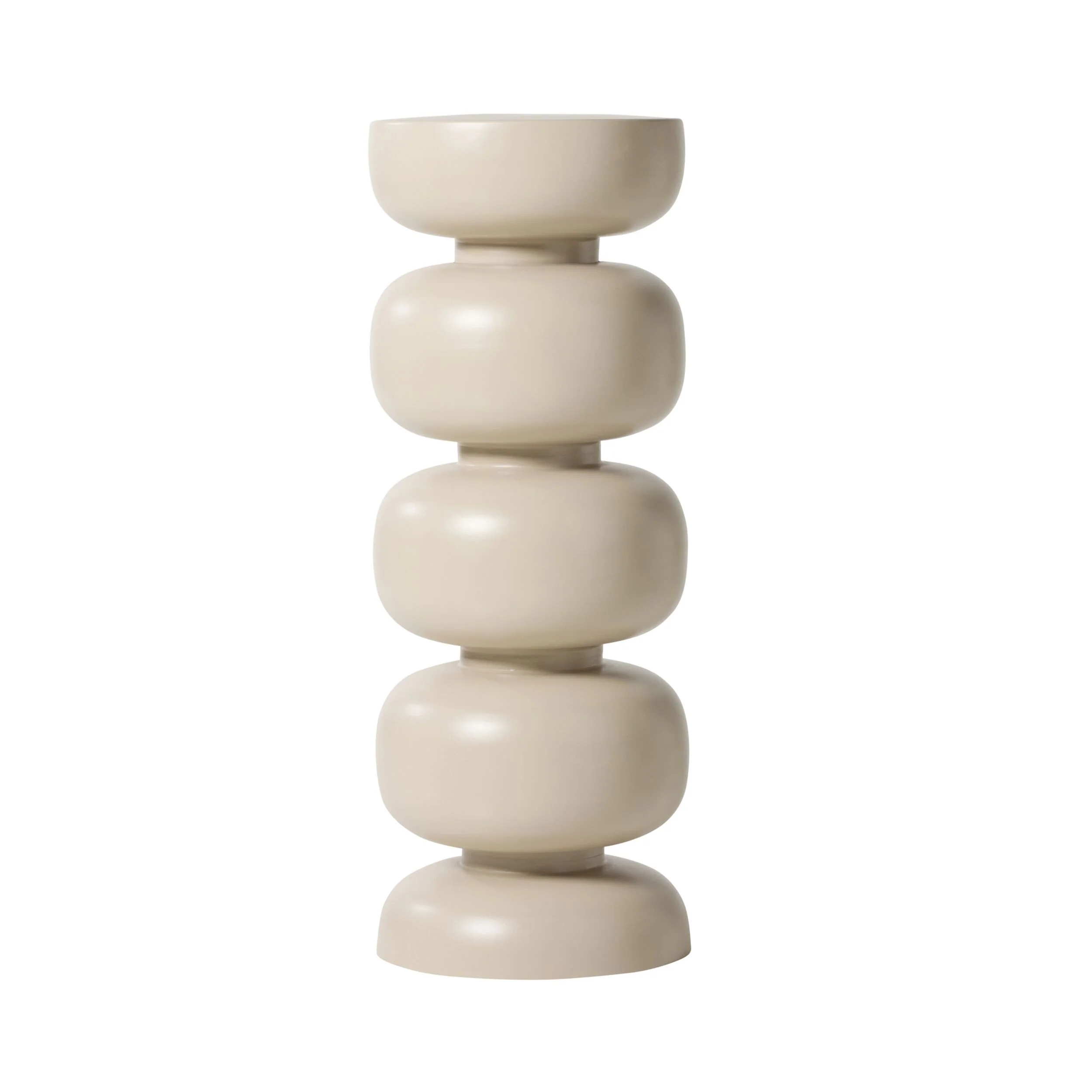 Amarra Pedestal Plant Stand Taupe 78cm - Image 2