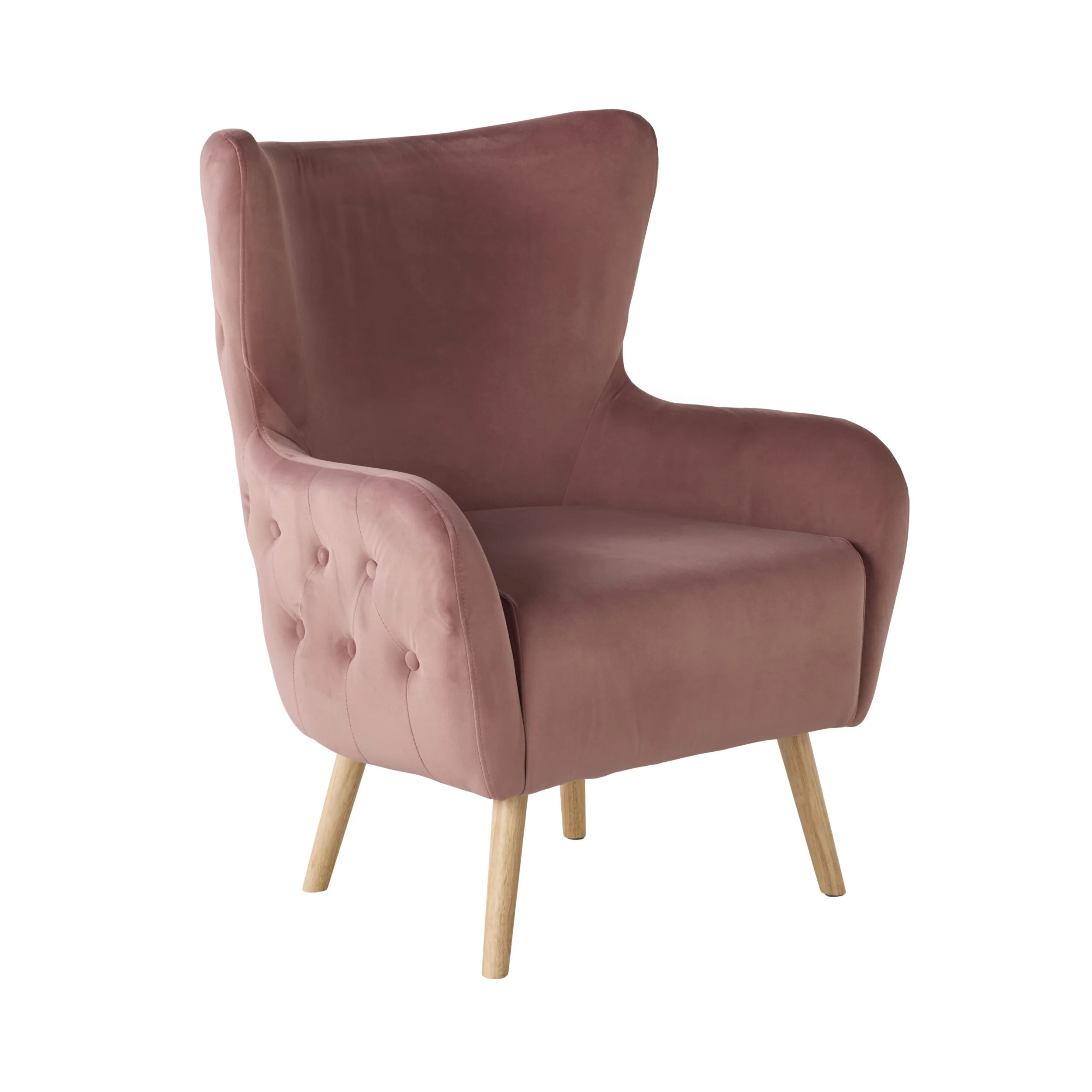 Amira Occasional Chair Velvet Rose Pink - Image 2