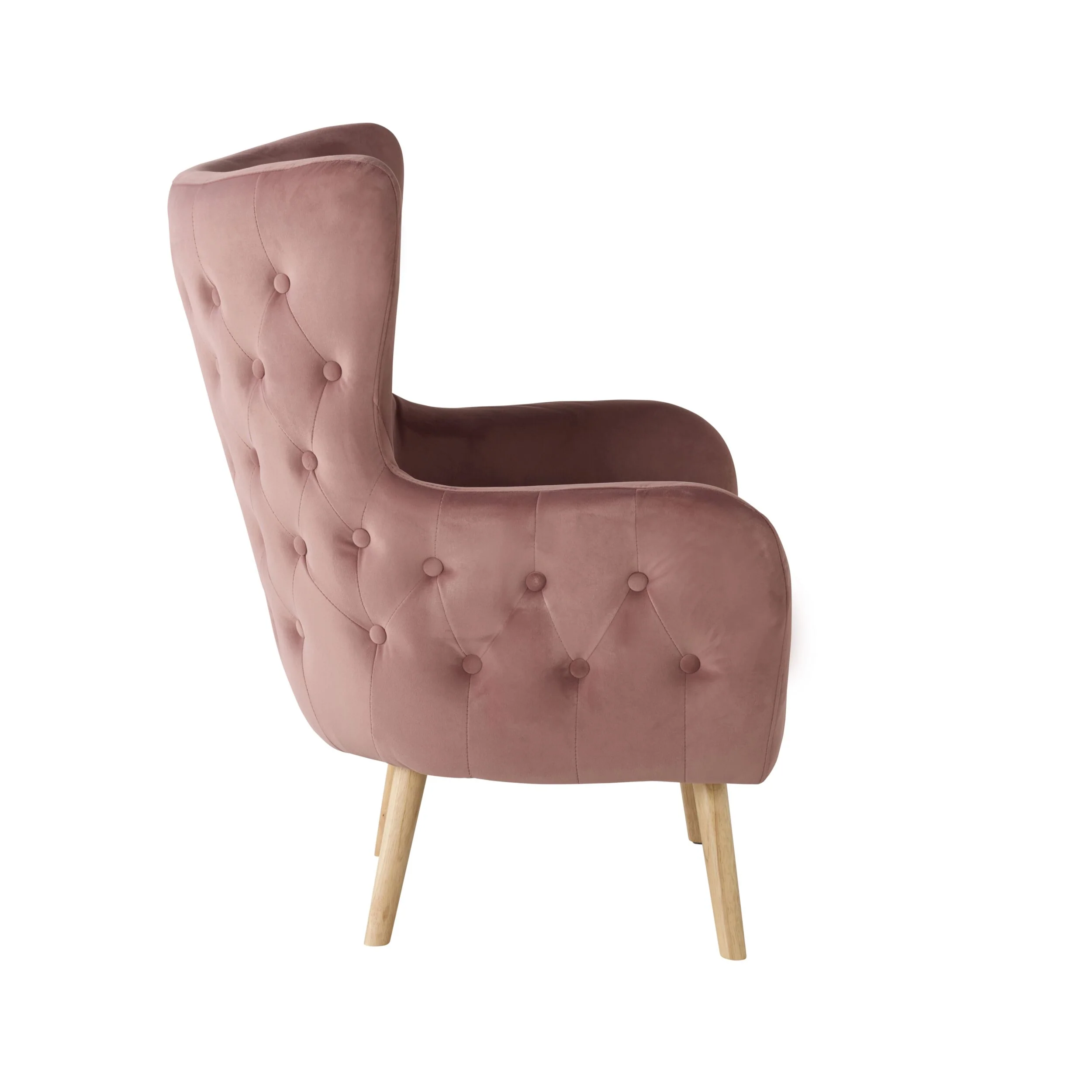 Amira Occasional Chair Velvet Rose Pink - Image 3