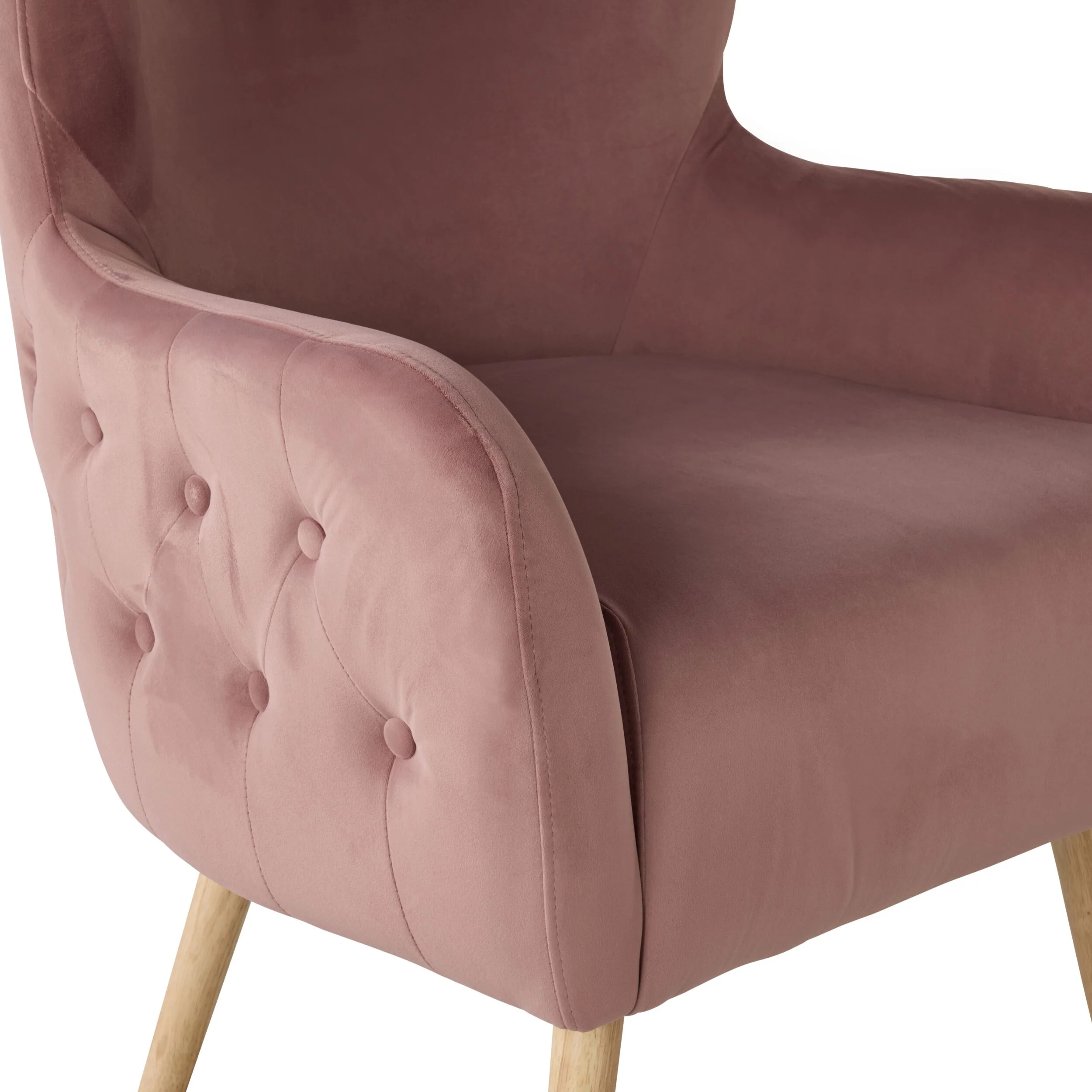 Amira Occasional Chair Velvet Rose Pink - Image 5