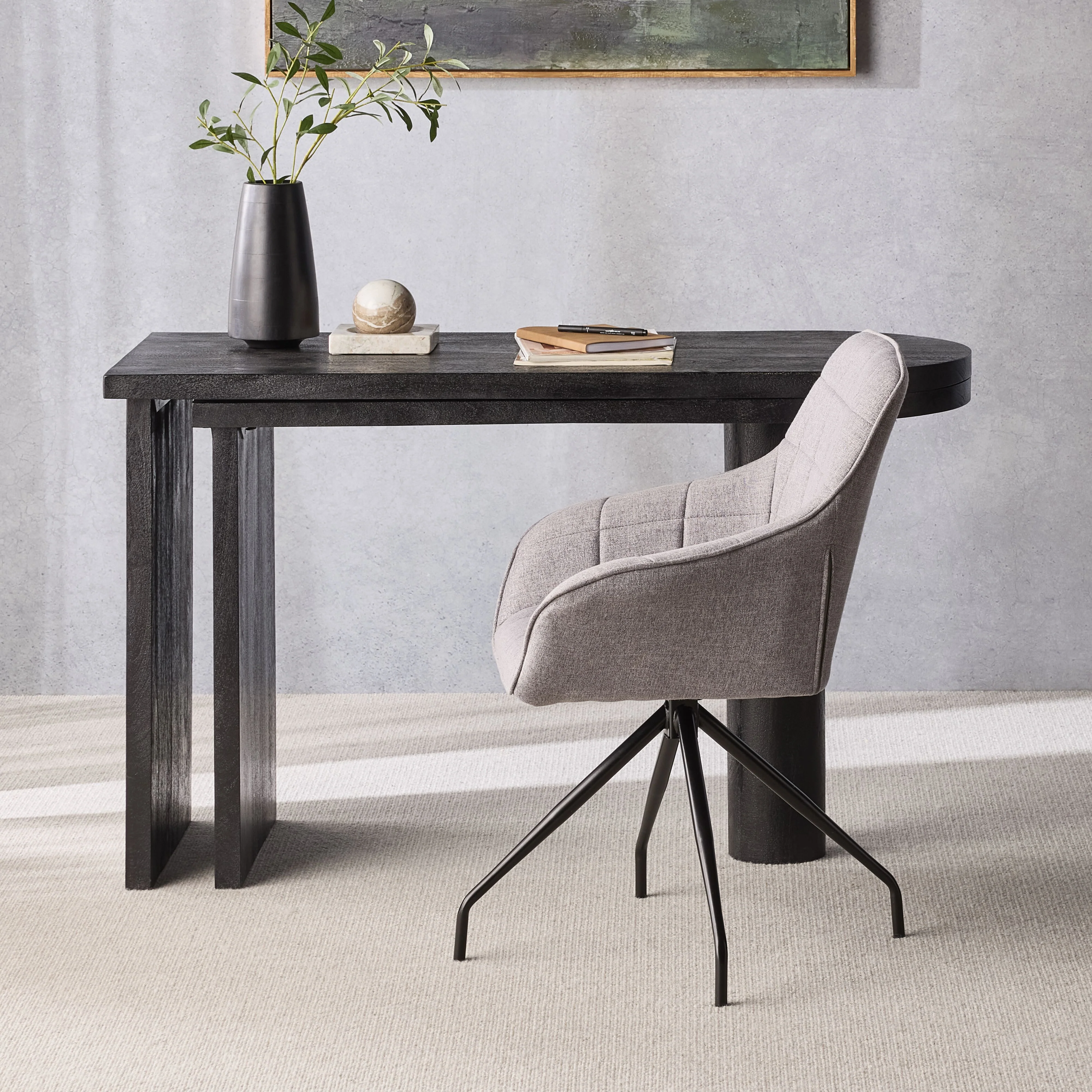 Anders Swivel Desk Chair Grey - Image 9