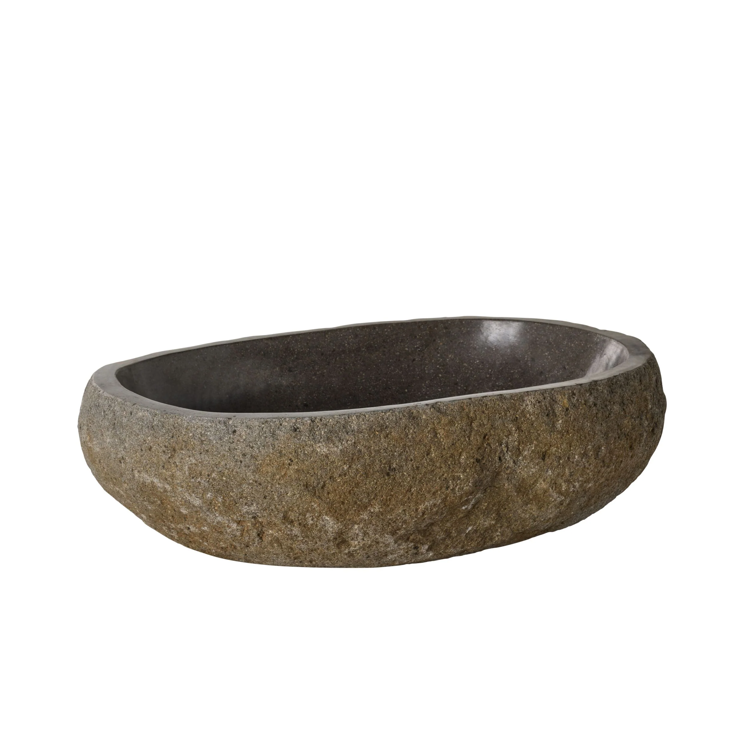 Andesite Natural Stone Basin 45-50x35-40x14cm - Image 2