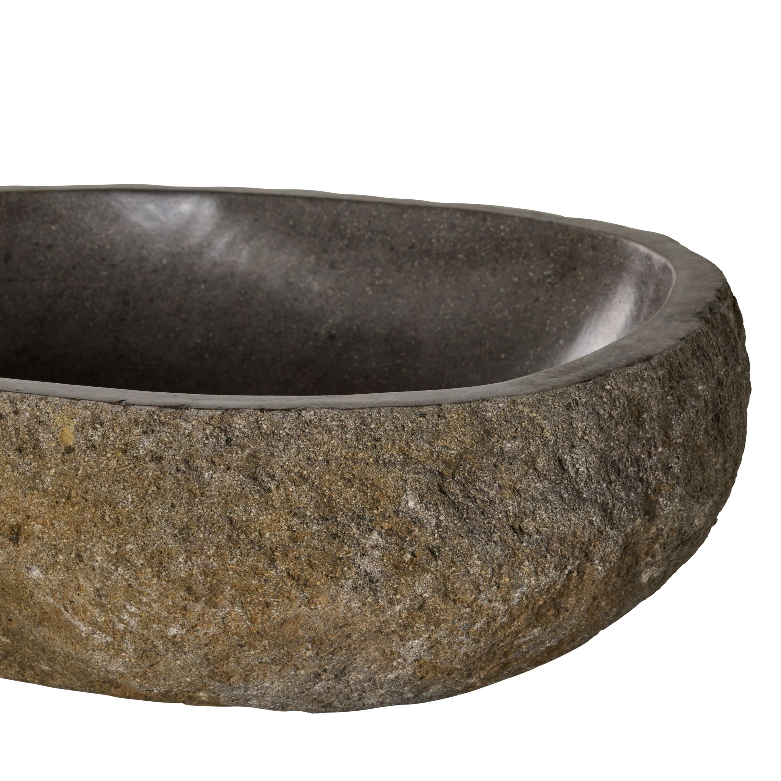 Andesite Natural Stone Basin 45-50x35-40x14cm - Image 4