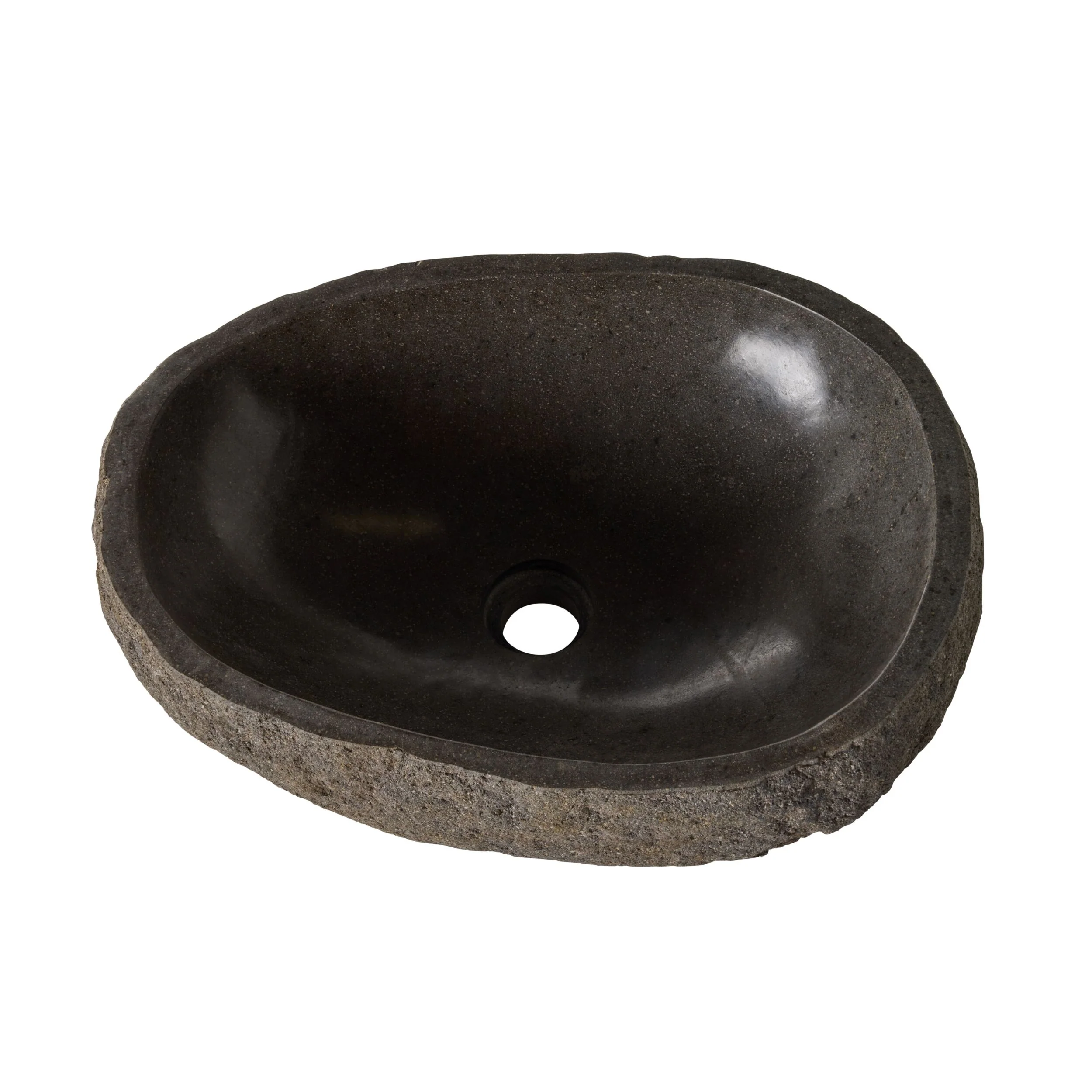 Andesite Natural Stone Basin 45-50x35-40x14cm - Image 5
