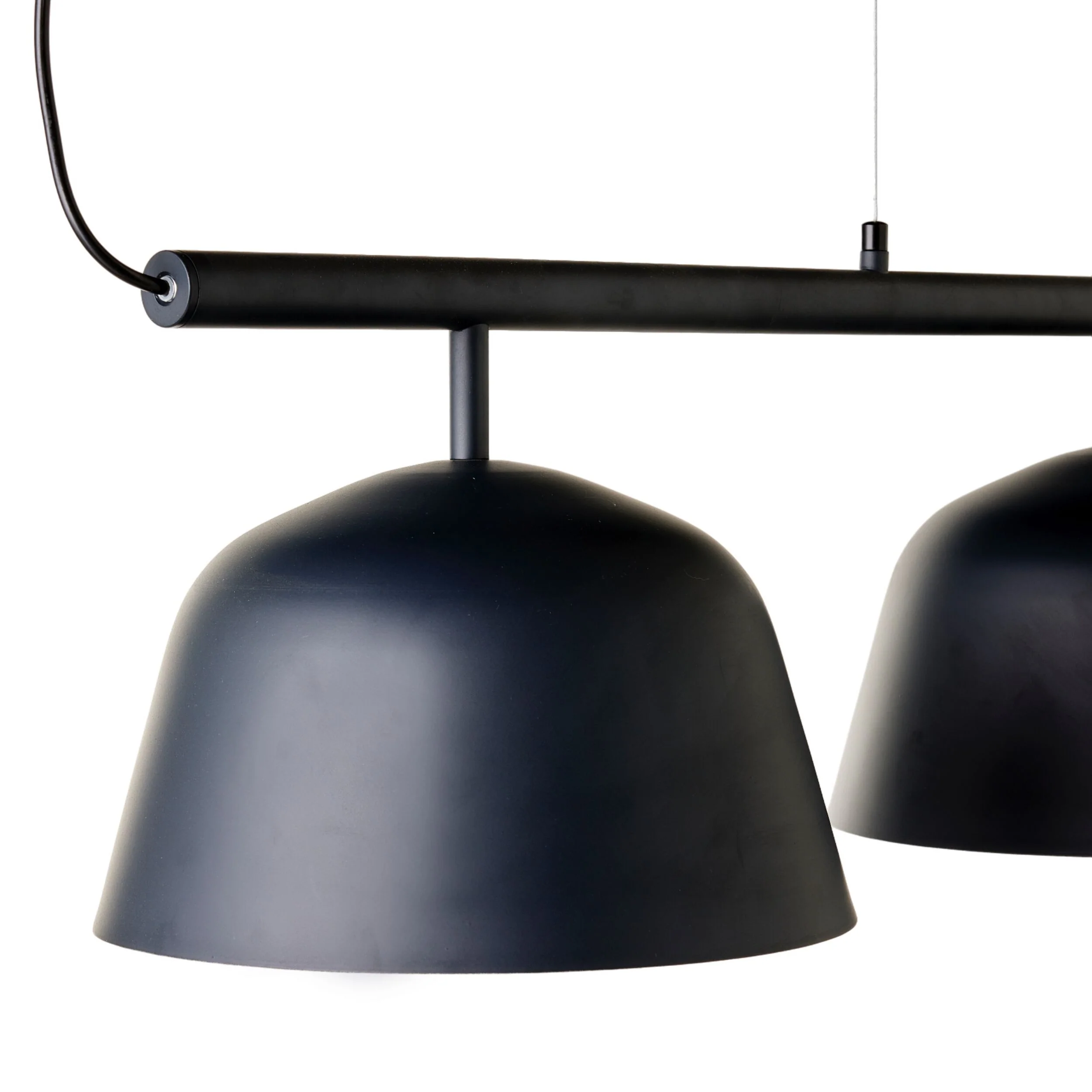 Anglesea 3 Light Metal Shade Pendant Charcoal 120cm - Image 3