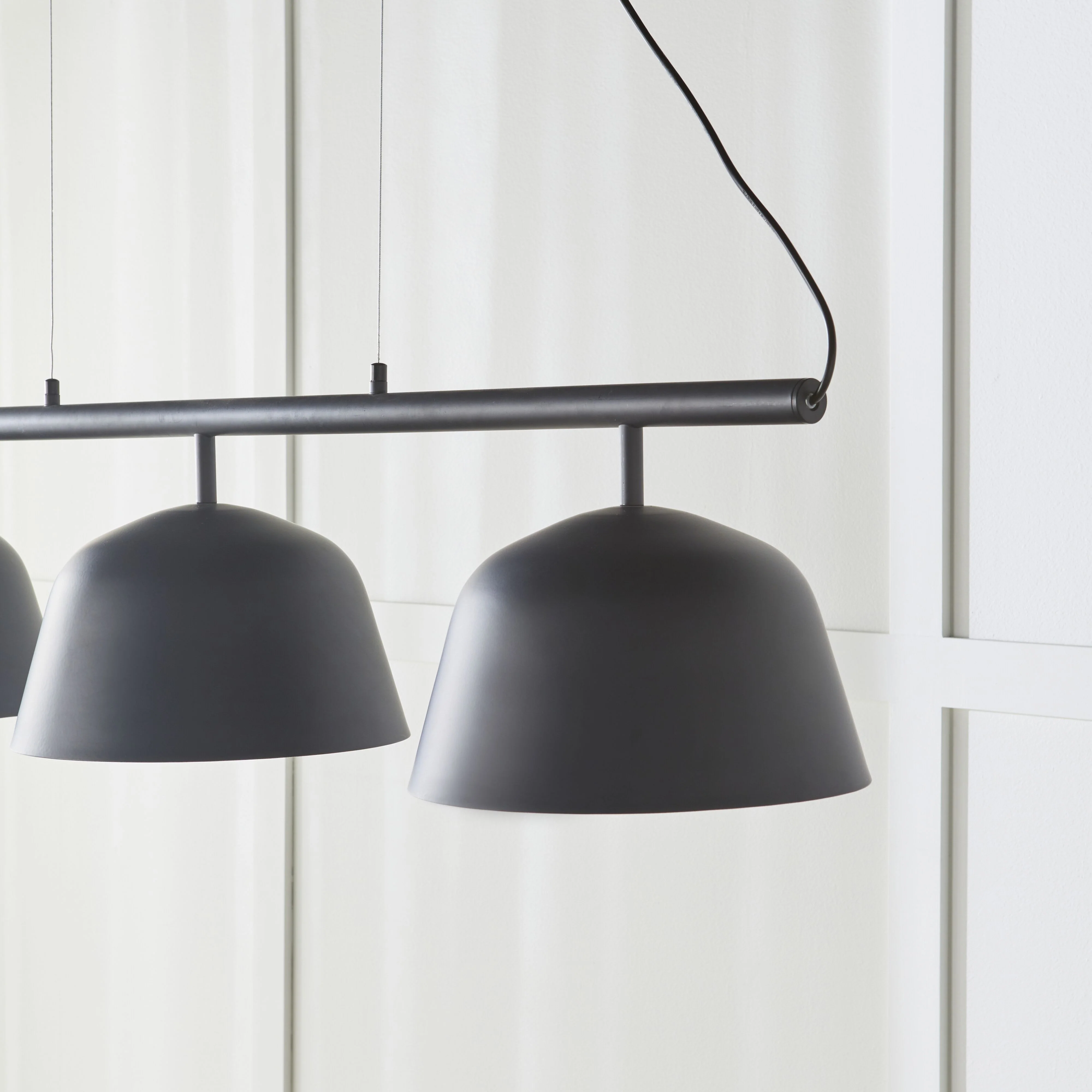 Anglesea 3 Light Metal Shade Pendant Charcoal 120cm - Image 8