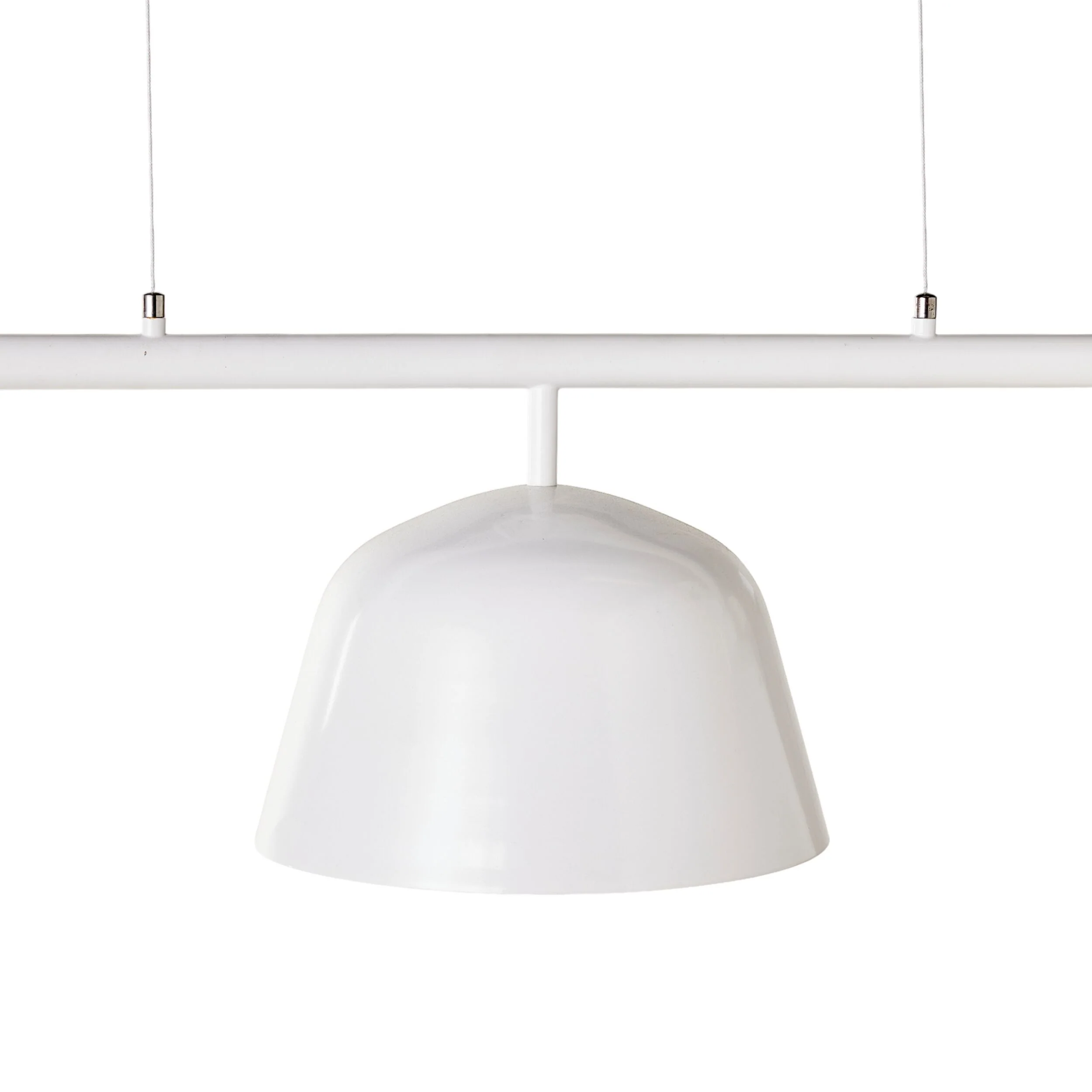 Anglesea 3 Light Metal Shade Pendant White 120cm - Image 4