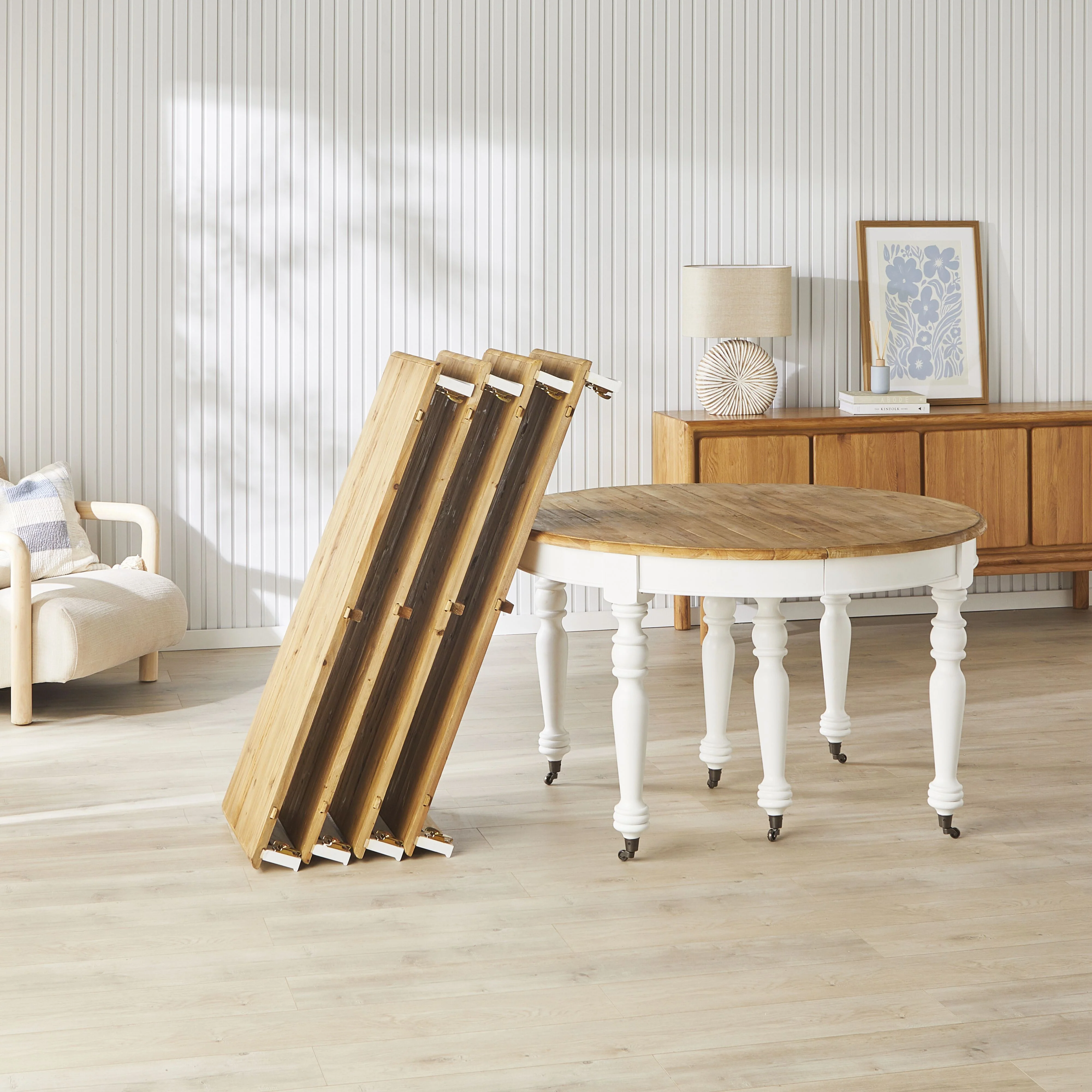 Annalise Extension Dining Table White - Image 13