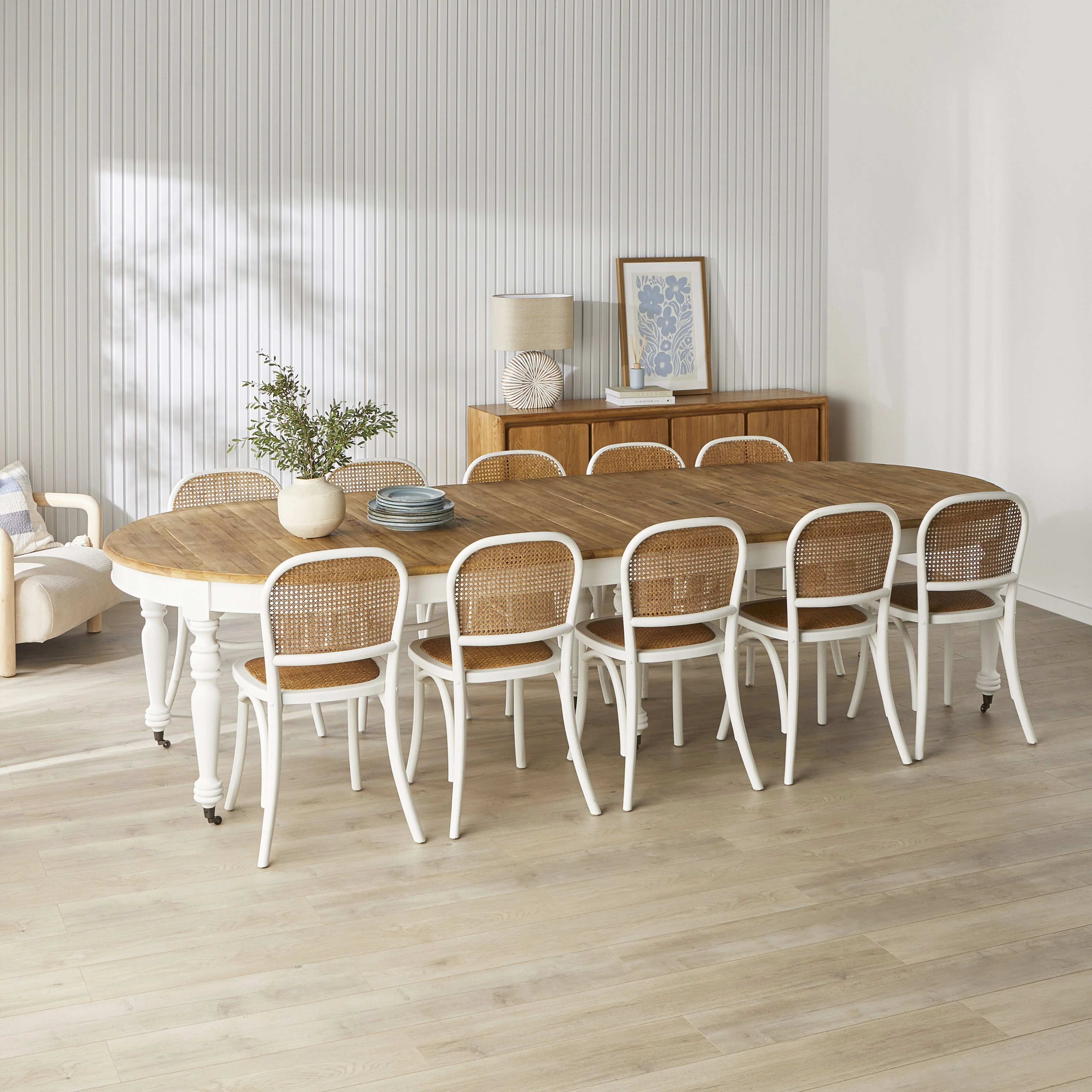 Annalise Extension Dining Table White - Image 8
