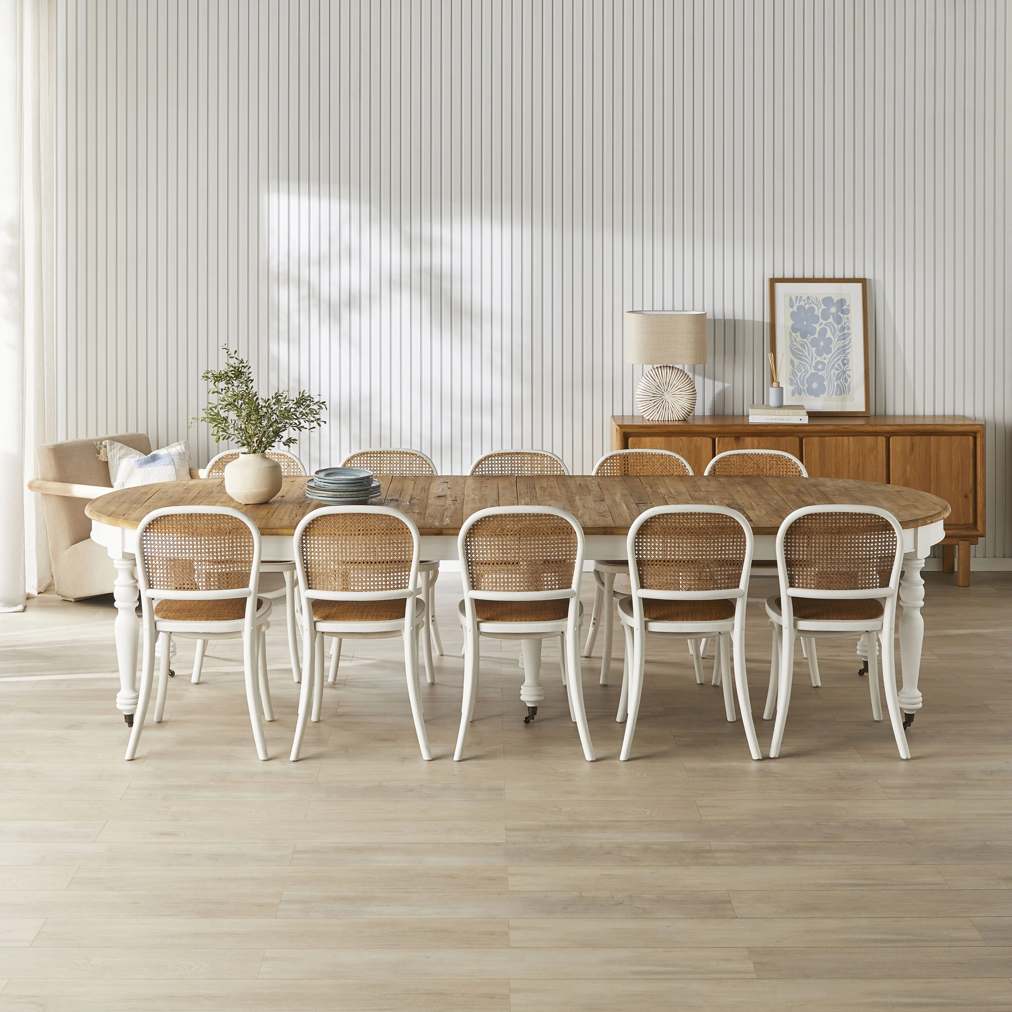 Annalise Extension Dining Table White - Image 9