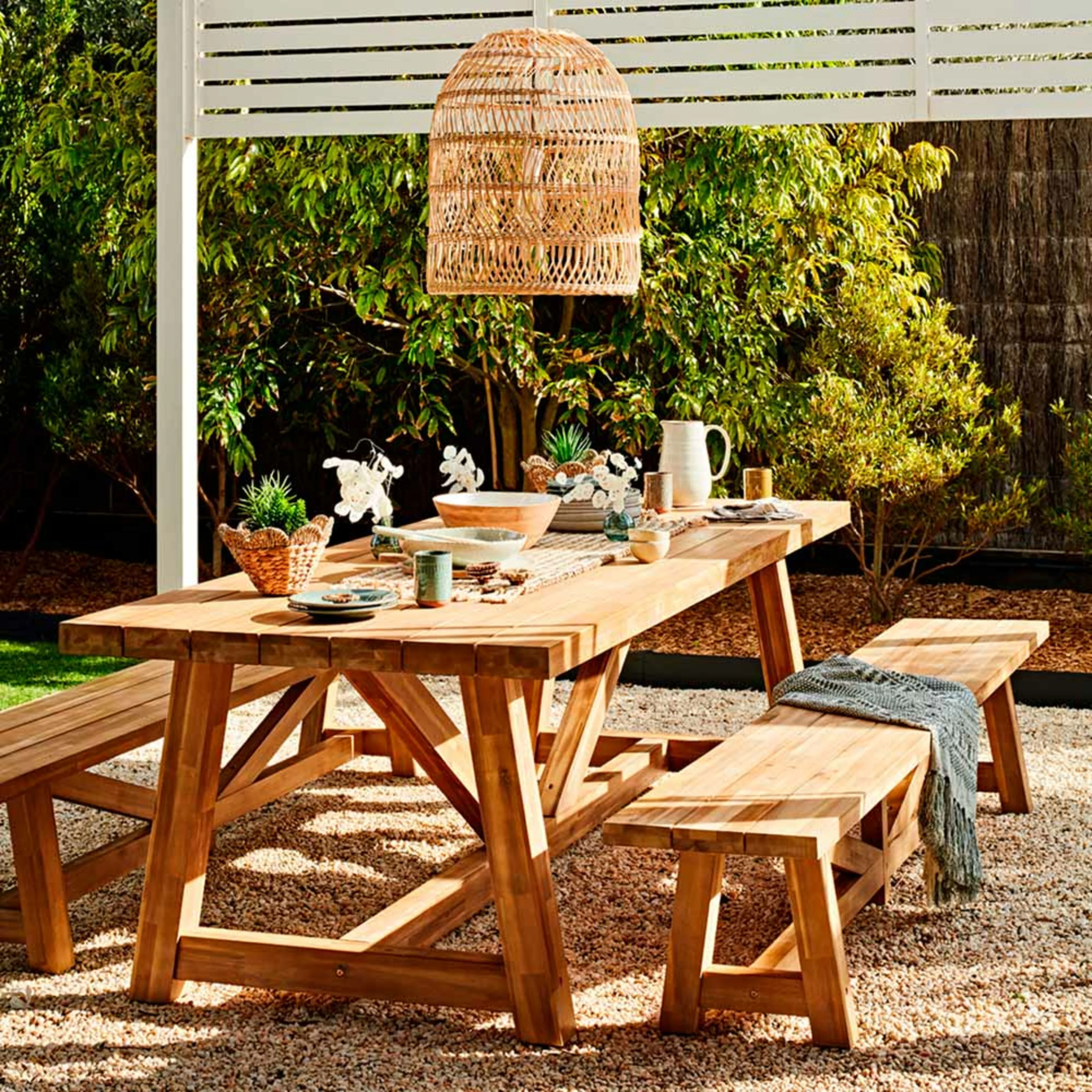 Antigua Dining Table 255cm with 2 Antigua Benches Package - Image 5