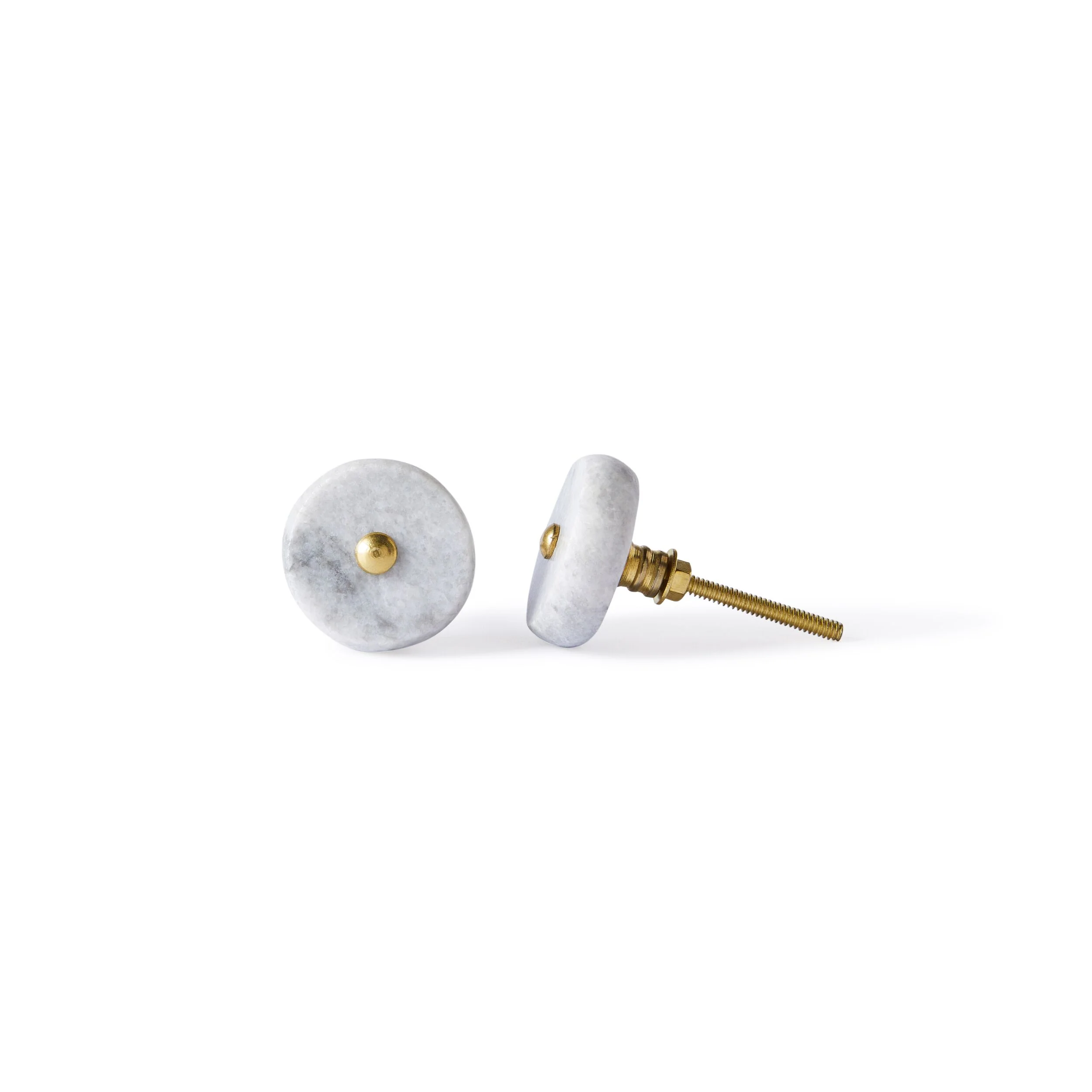 Ara Grey Pin Detail Round Knob 4cm - Image 2