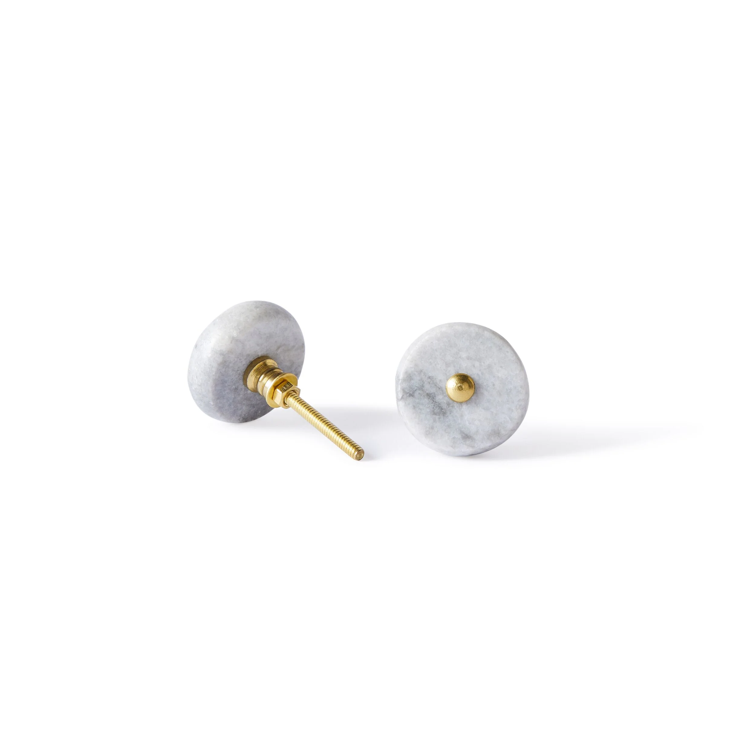 Ara Grey Pin Detail Round Knob 4cm - Image 3