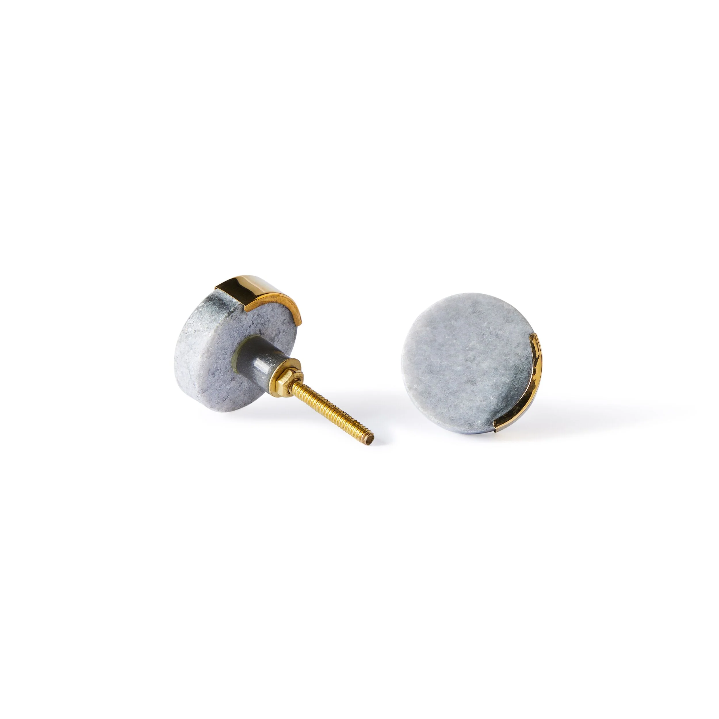 Ara Grey Round Knob with Trim 4cm - Image 3