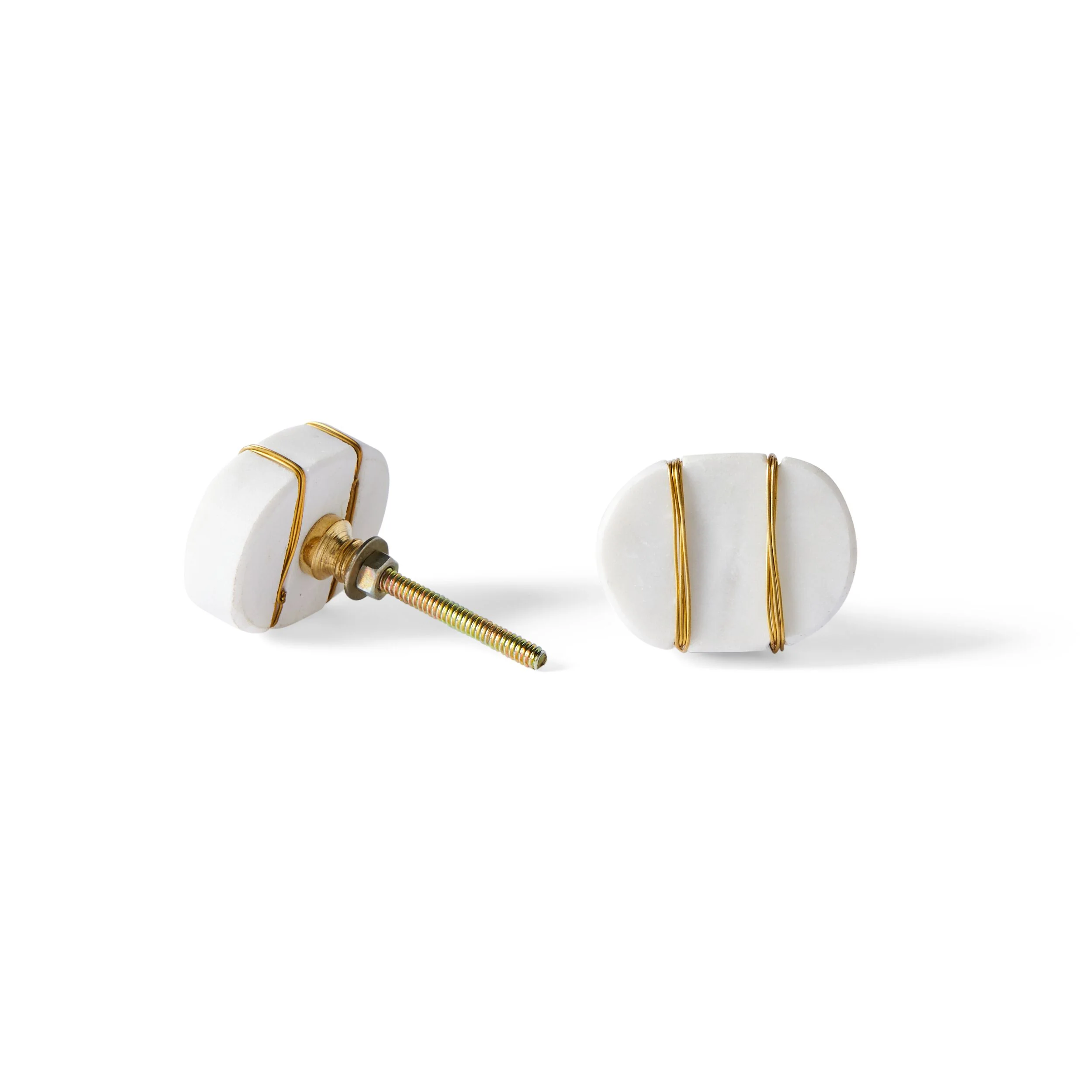Ara Oval Gold Thread Knob 4.5cm - Image 3