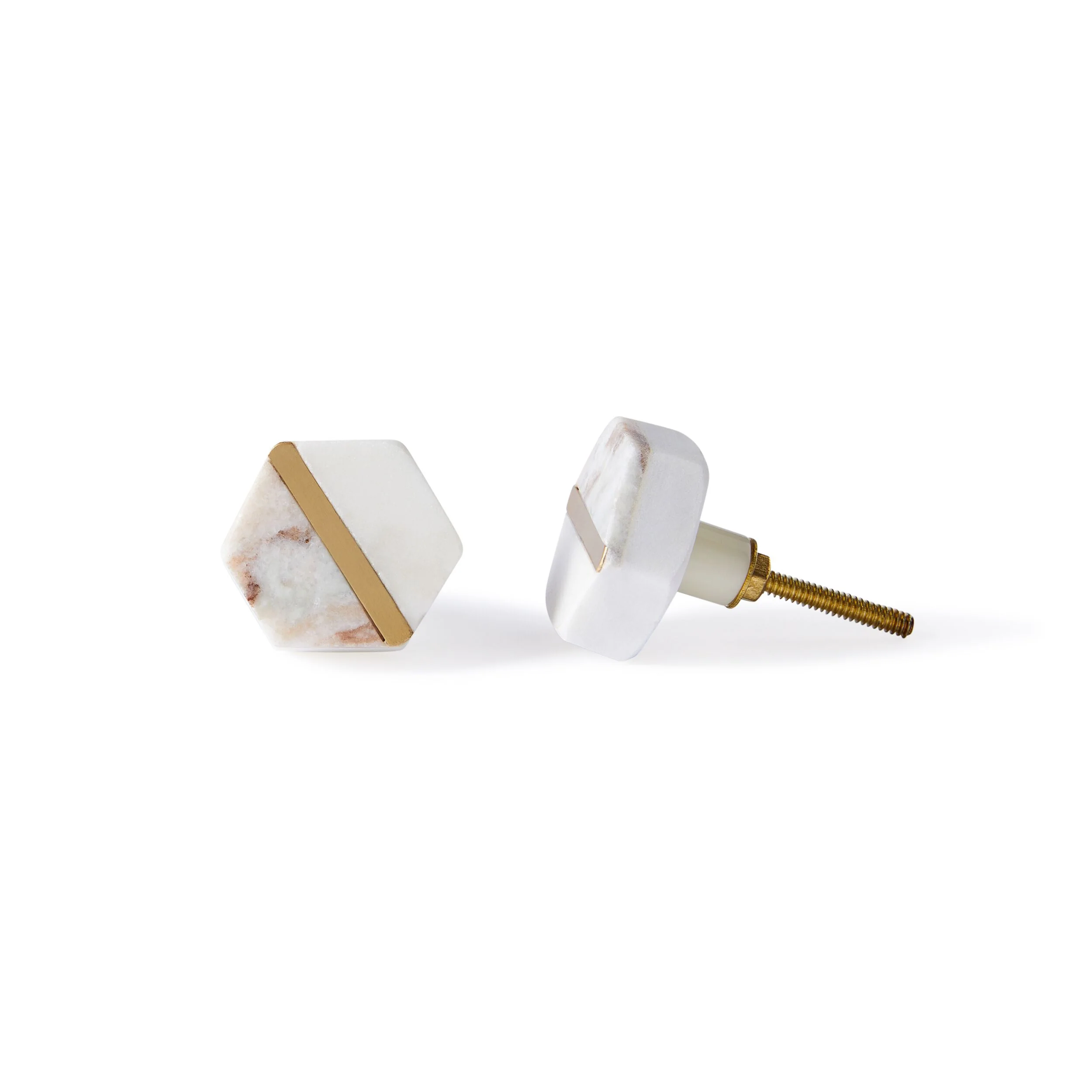 Ara Twin Geo Knob with Gold Detail 4.5cm - Image 2