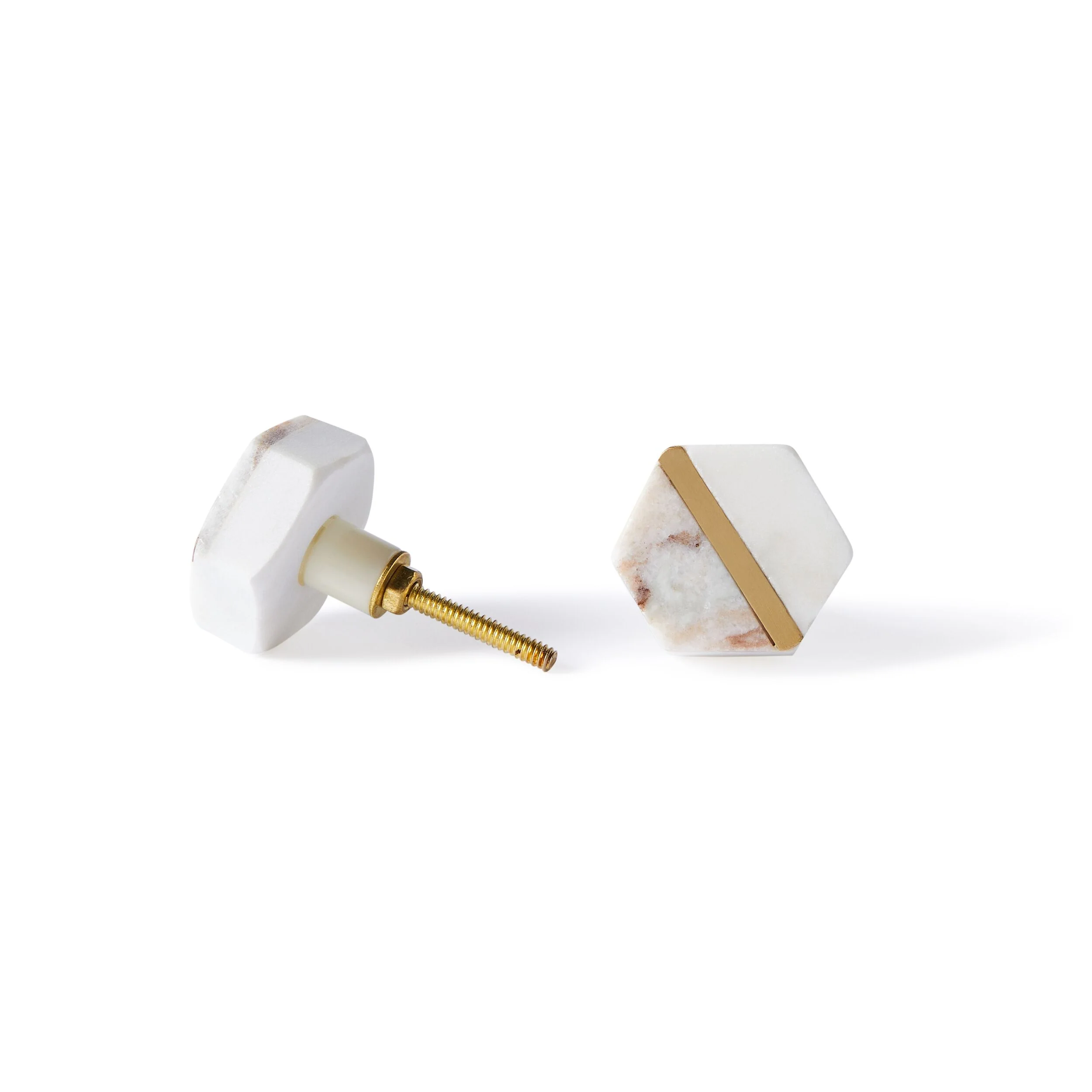 Ara Twin Geo Knob with Gold Detail 4.5cm - Image 3