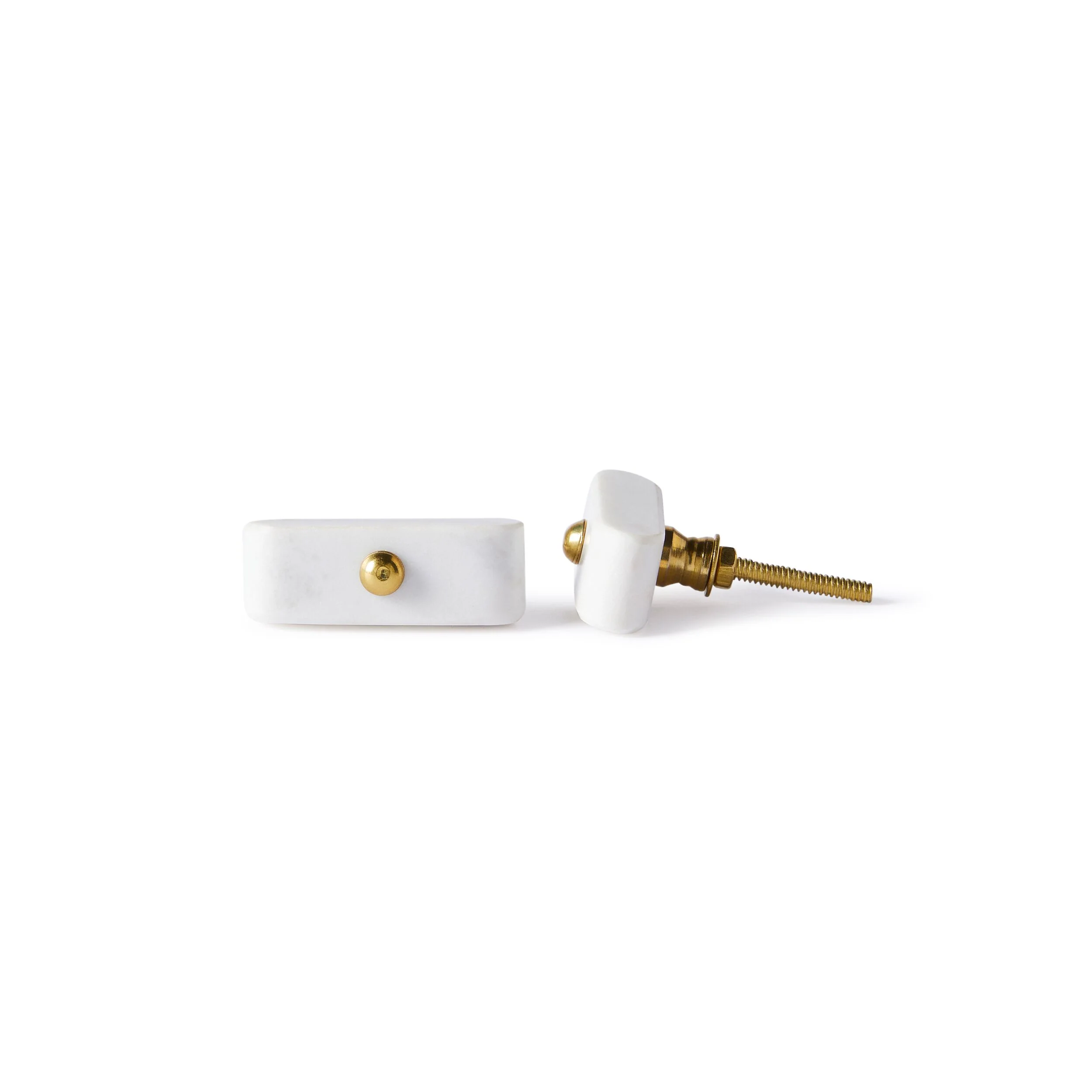 Ara White Pin Detail Knob 5.5cm - Image 2
