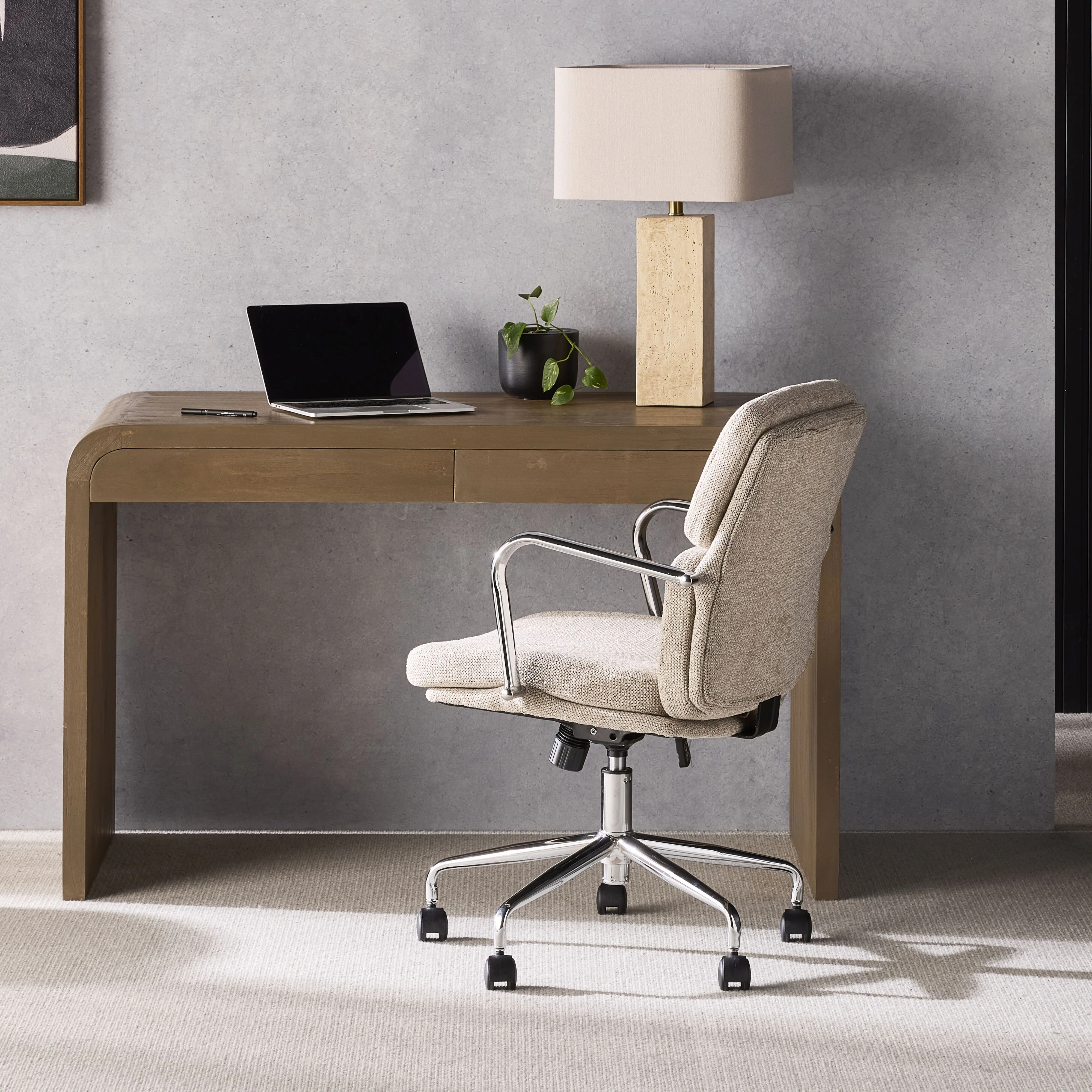 Archie Desk Chair Natural - Image 7