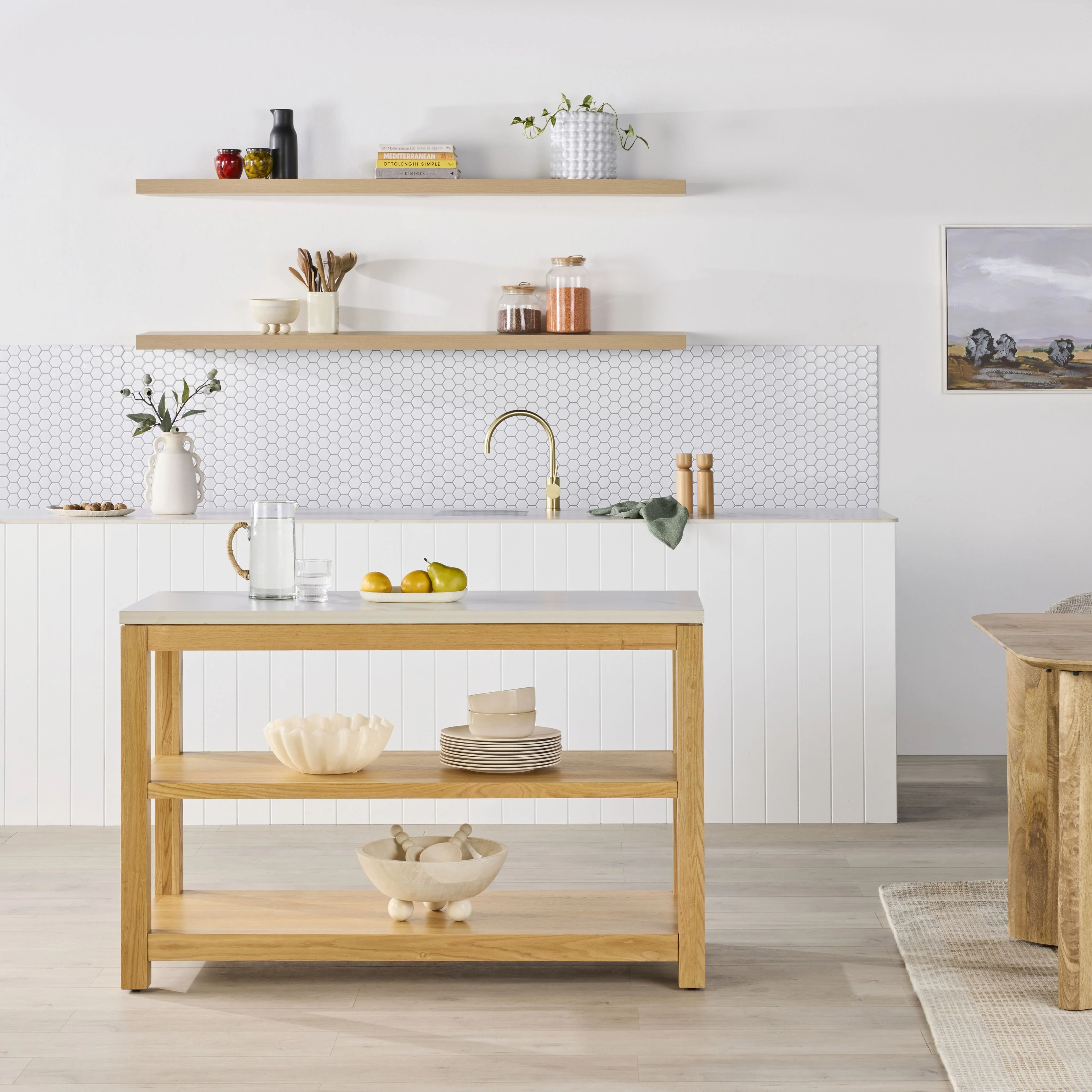 Arden Kitchen Island Bench 130cm - Image 5