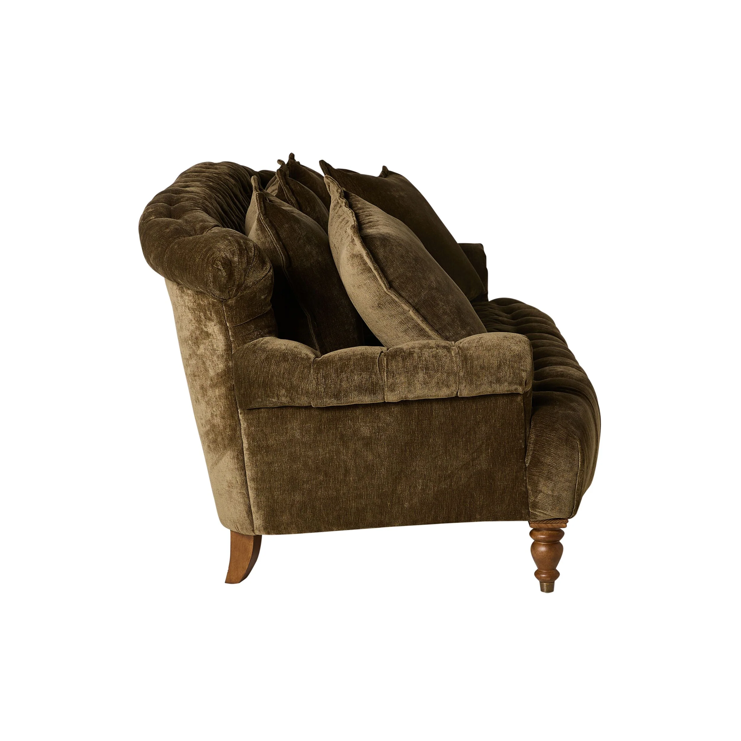 Ariane 3 Seater Sofa Khaki Green - Image 3