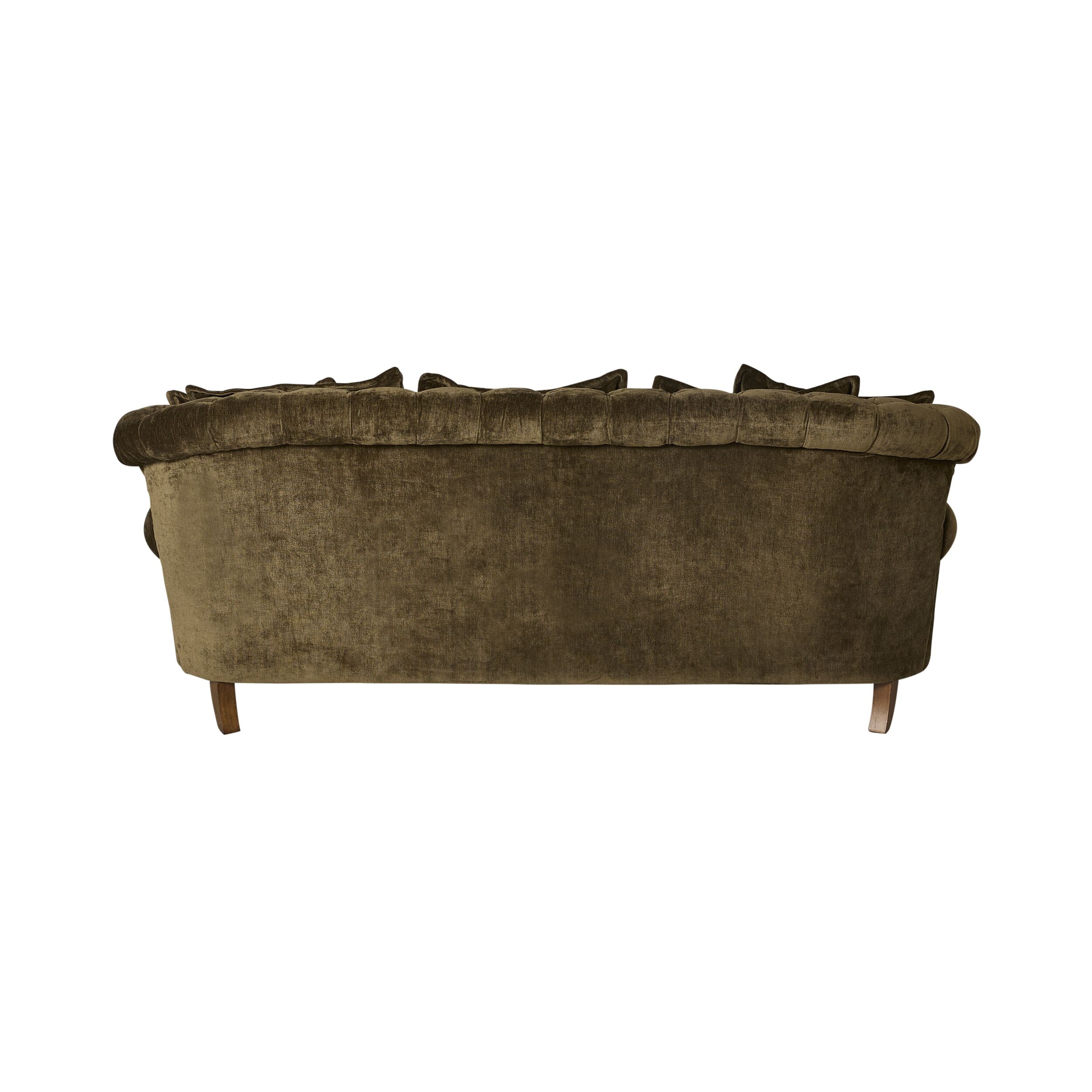Ariane 3 Seater Sofa Khaki Green - Image 4