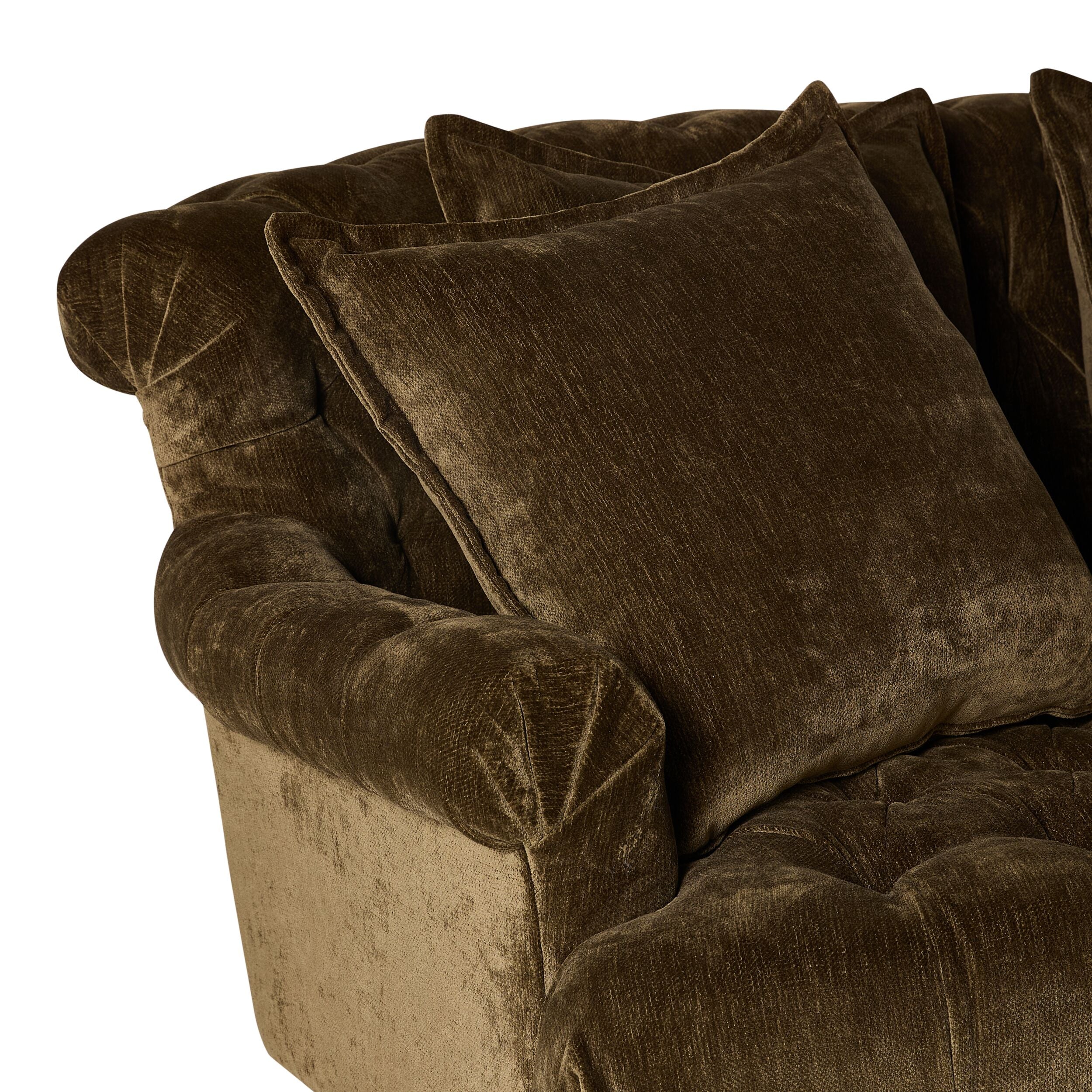 Ariane 3 Seater Sofa Khaki Green - Image 5
