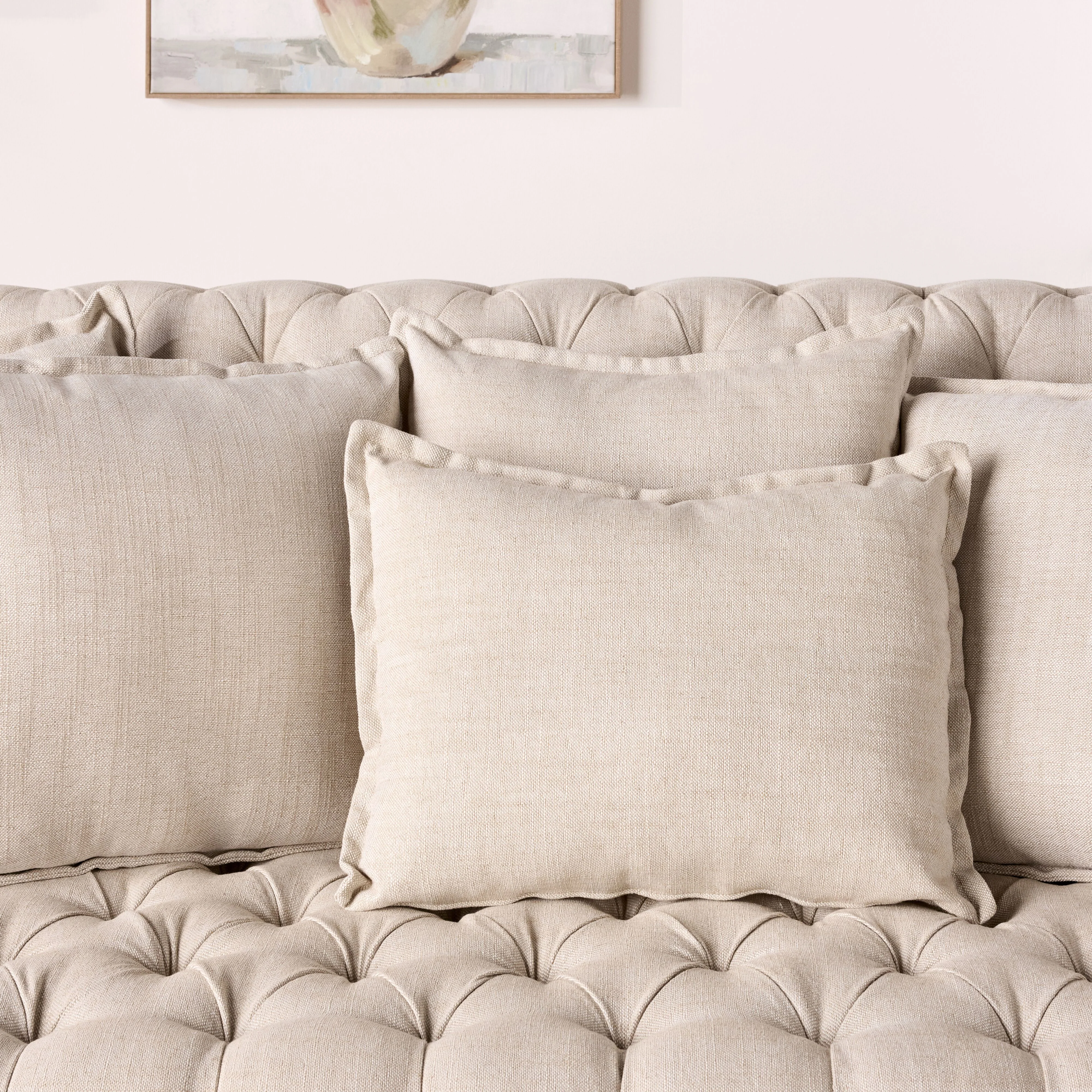 Ariane 3 Seater Sofa Natural Linen - Image 9