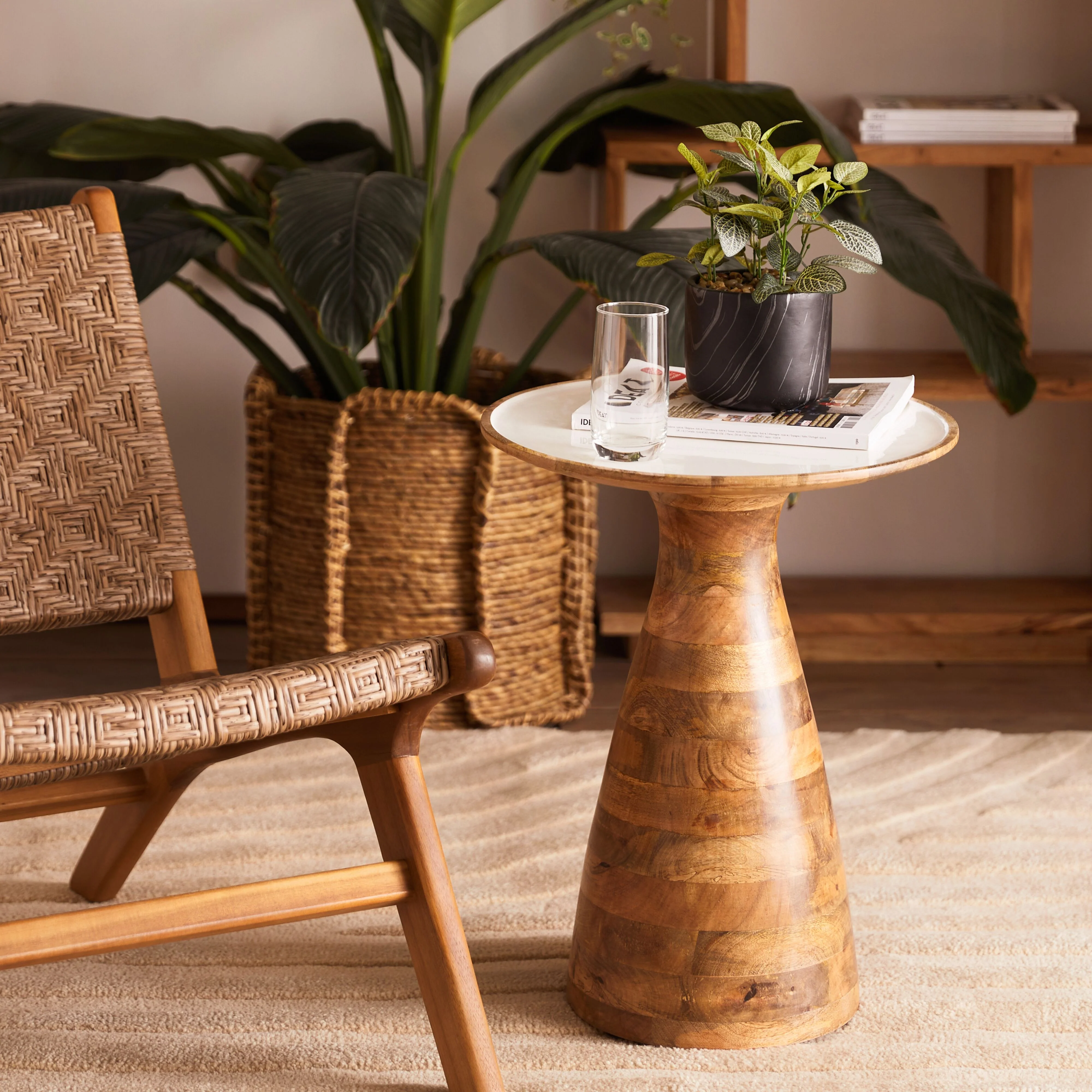 Arlo Wooden Side Table 43x43x53.5cm - Image 3