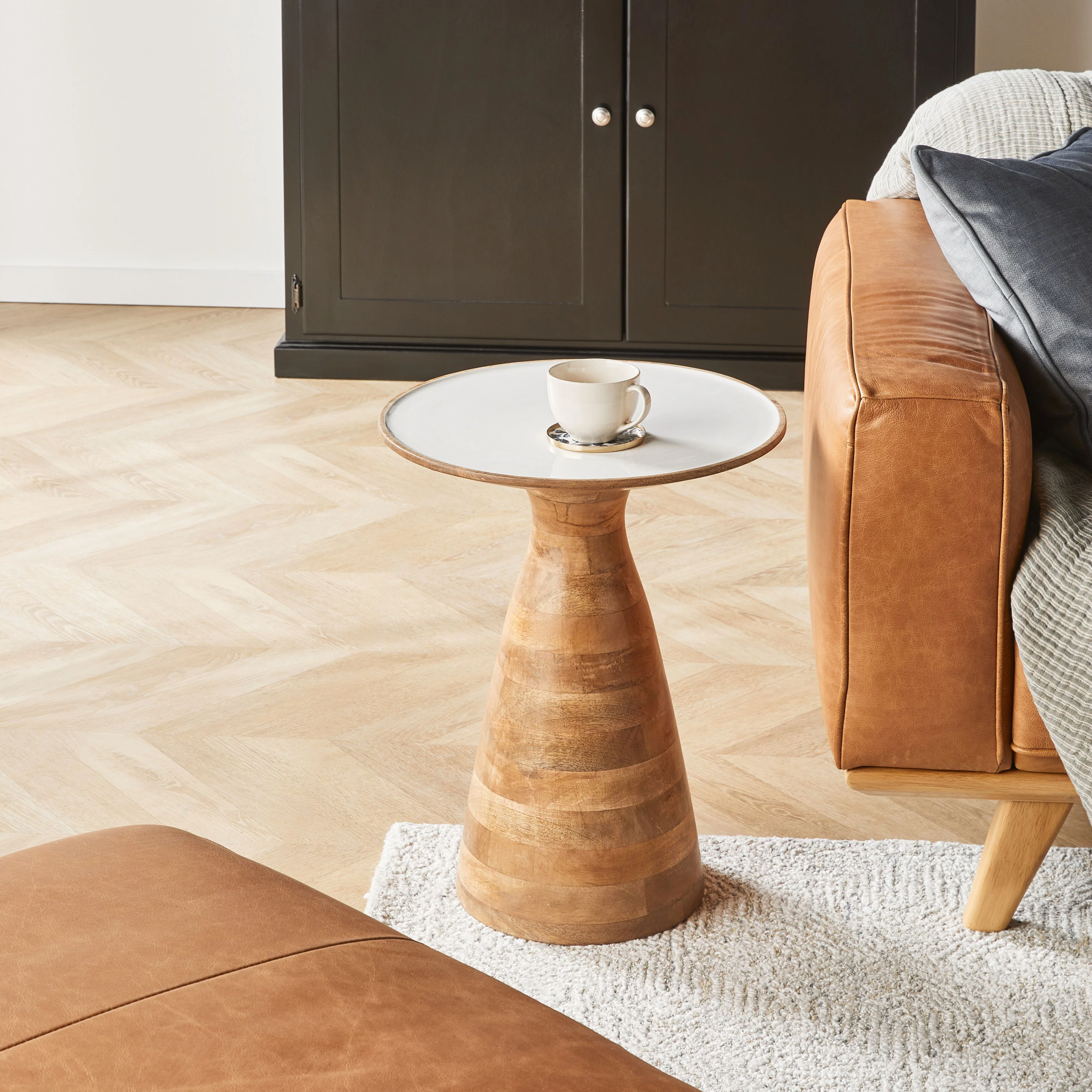 Arlo Wooden Side Table 43x43x53.5cm - Image 5