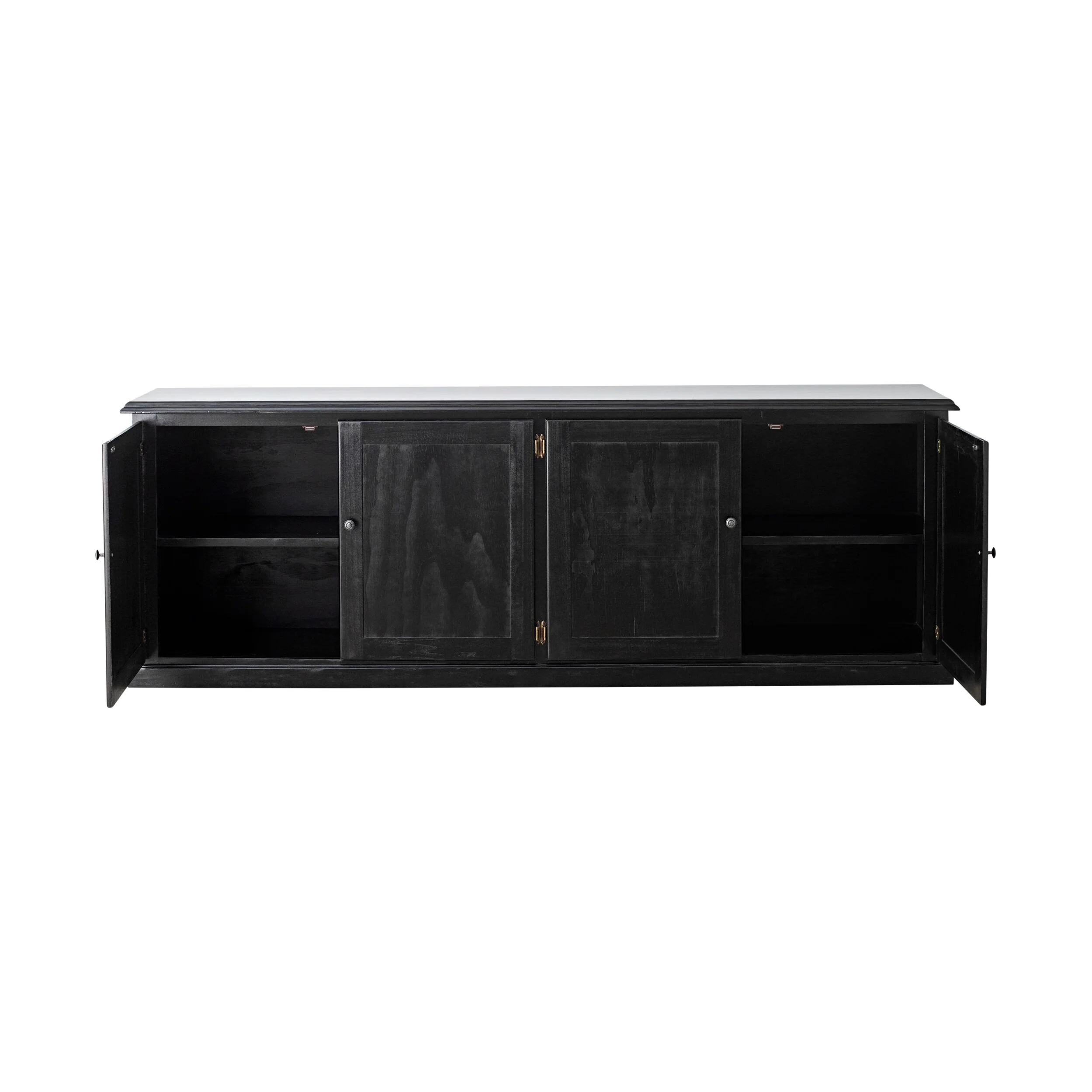 Armand 4 Door Book Cabinet 240 x 83cm Black - Image 2