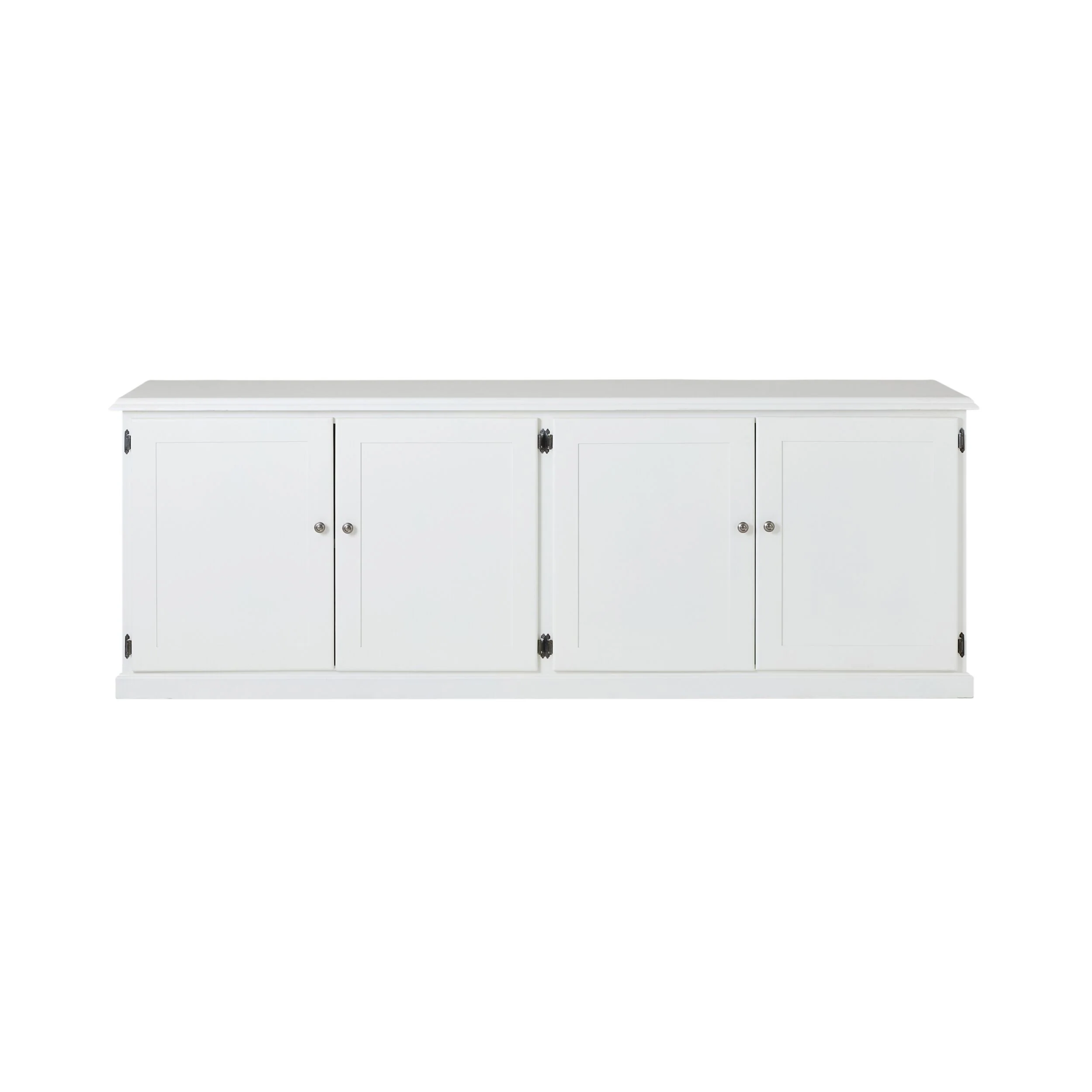 Armand 4 Door Book Cabinet 240 x 83cm White