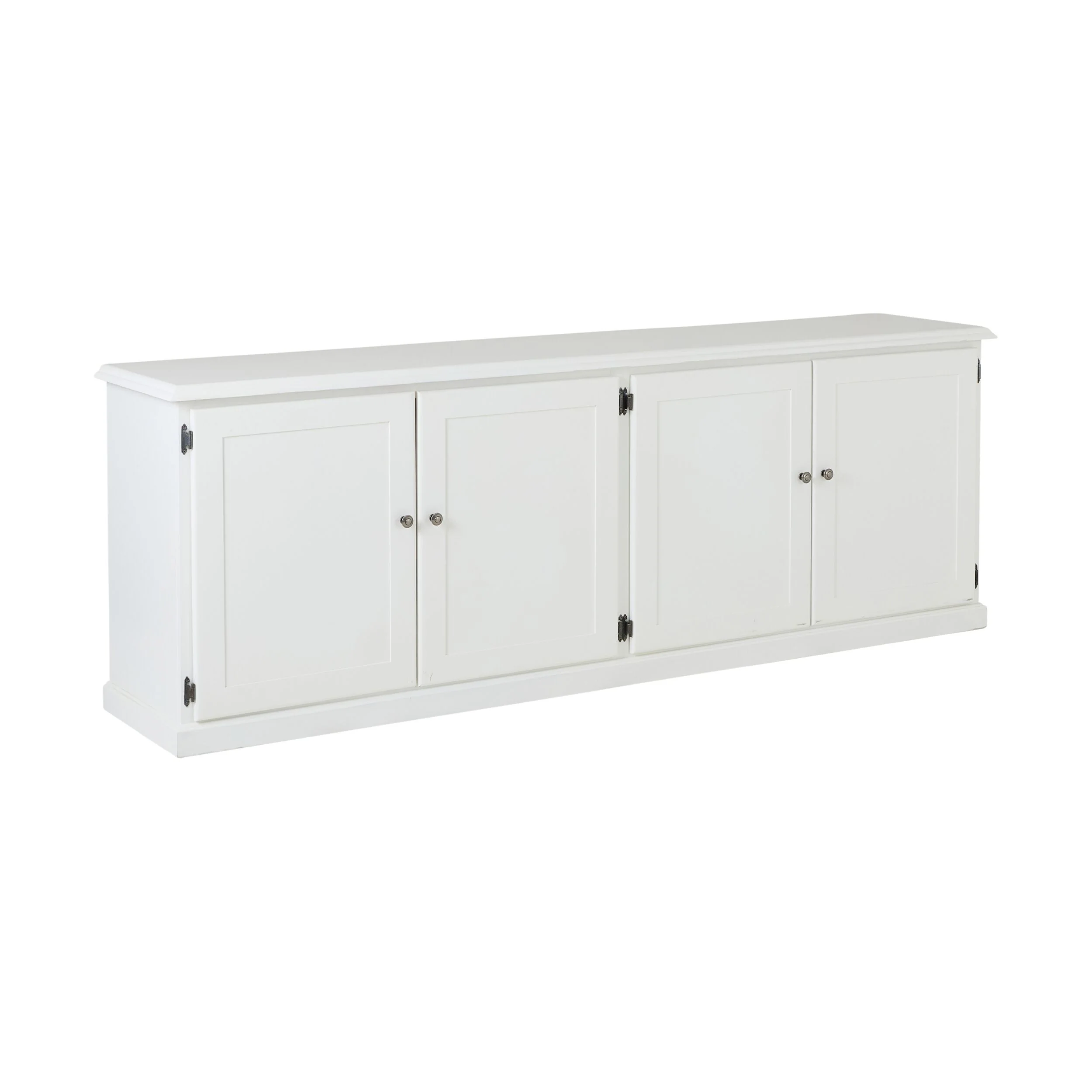 Armand 4 Door Book Cabinet 240 x 83cm White - Image 2