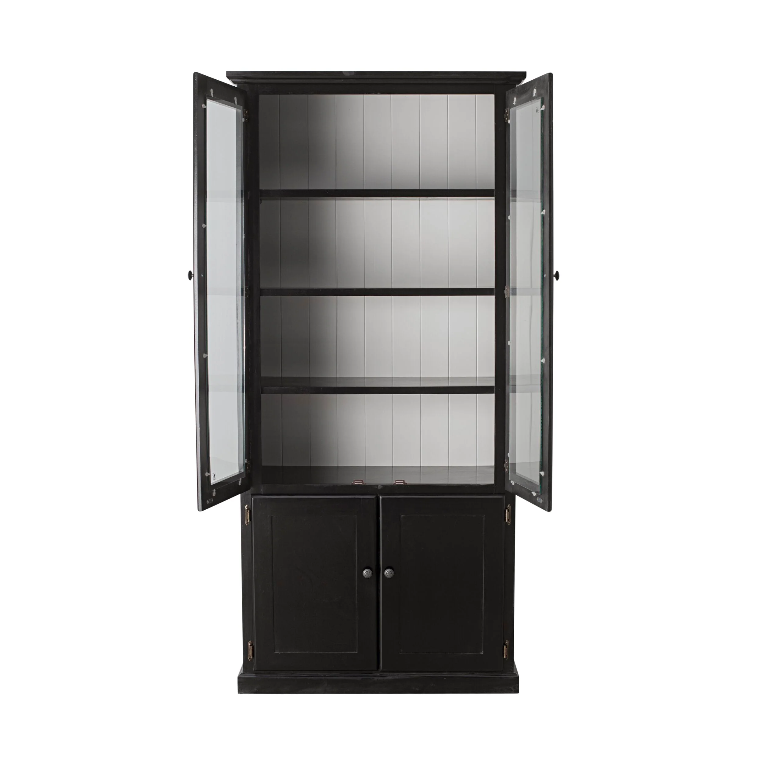 Armand 4 Door Display Cabinet 94.6 x 206cm Black - Image 2