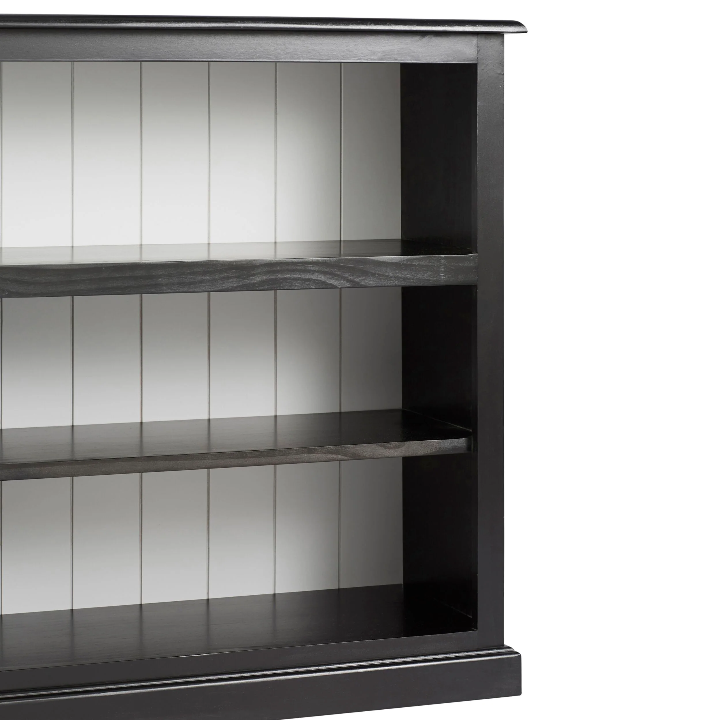 Armand Lowline Bookcase 90 x 155cm Black - Image 3