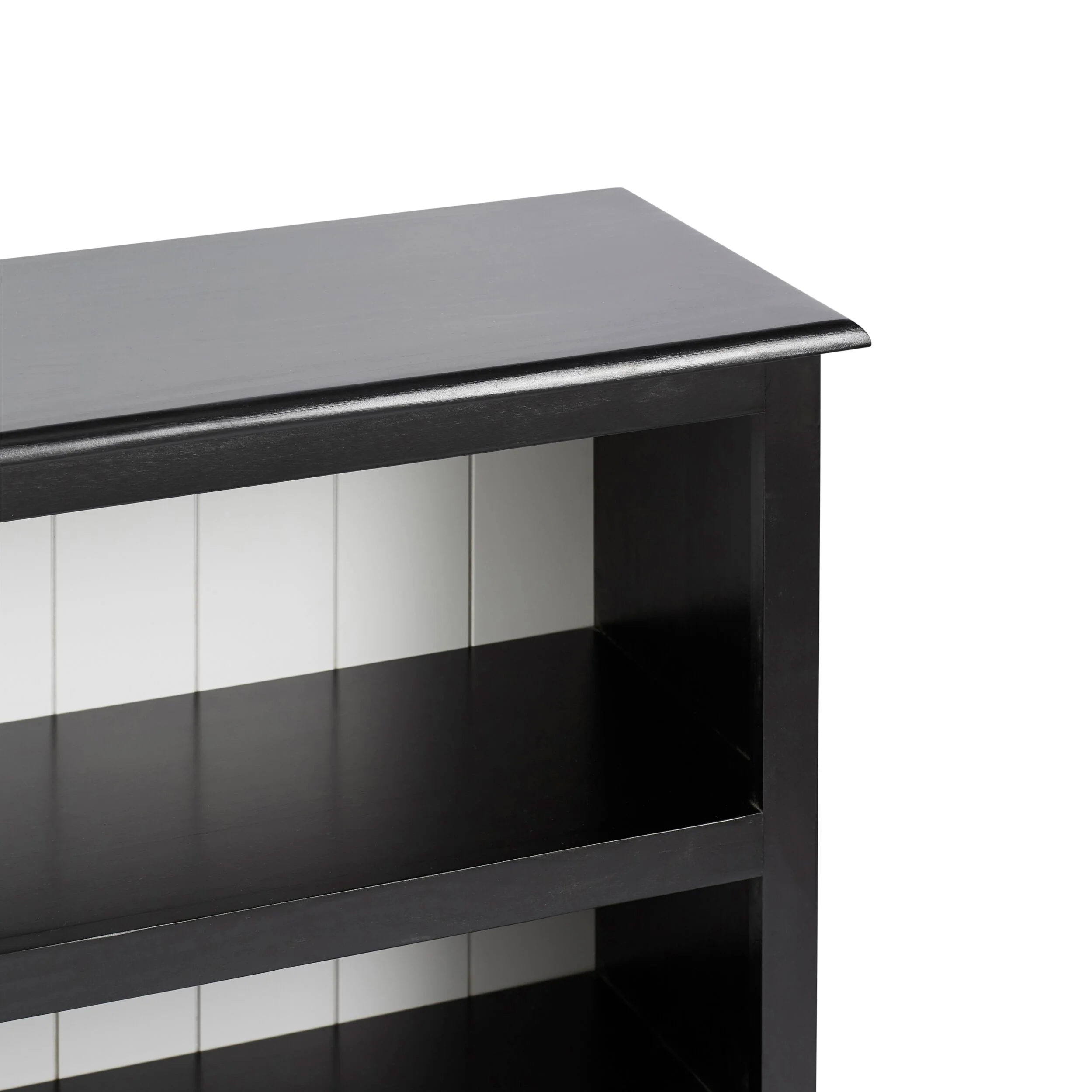 Armand Lowline Bookcase 90 x 155cm Black - Image 4