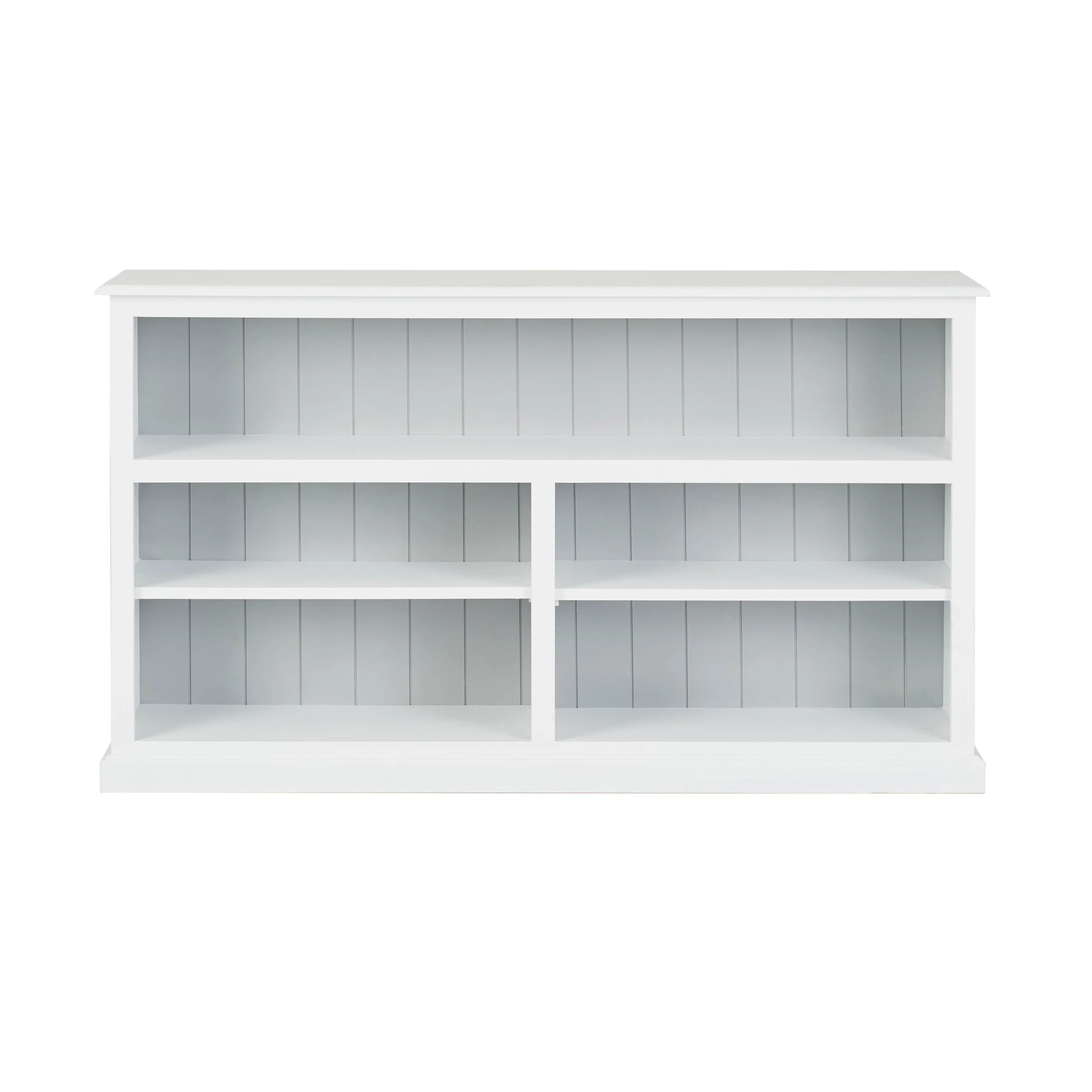 Armand Lowline Bookcase 90 x 155cm White