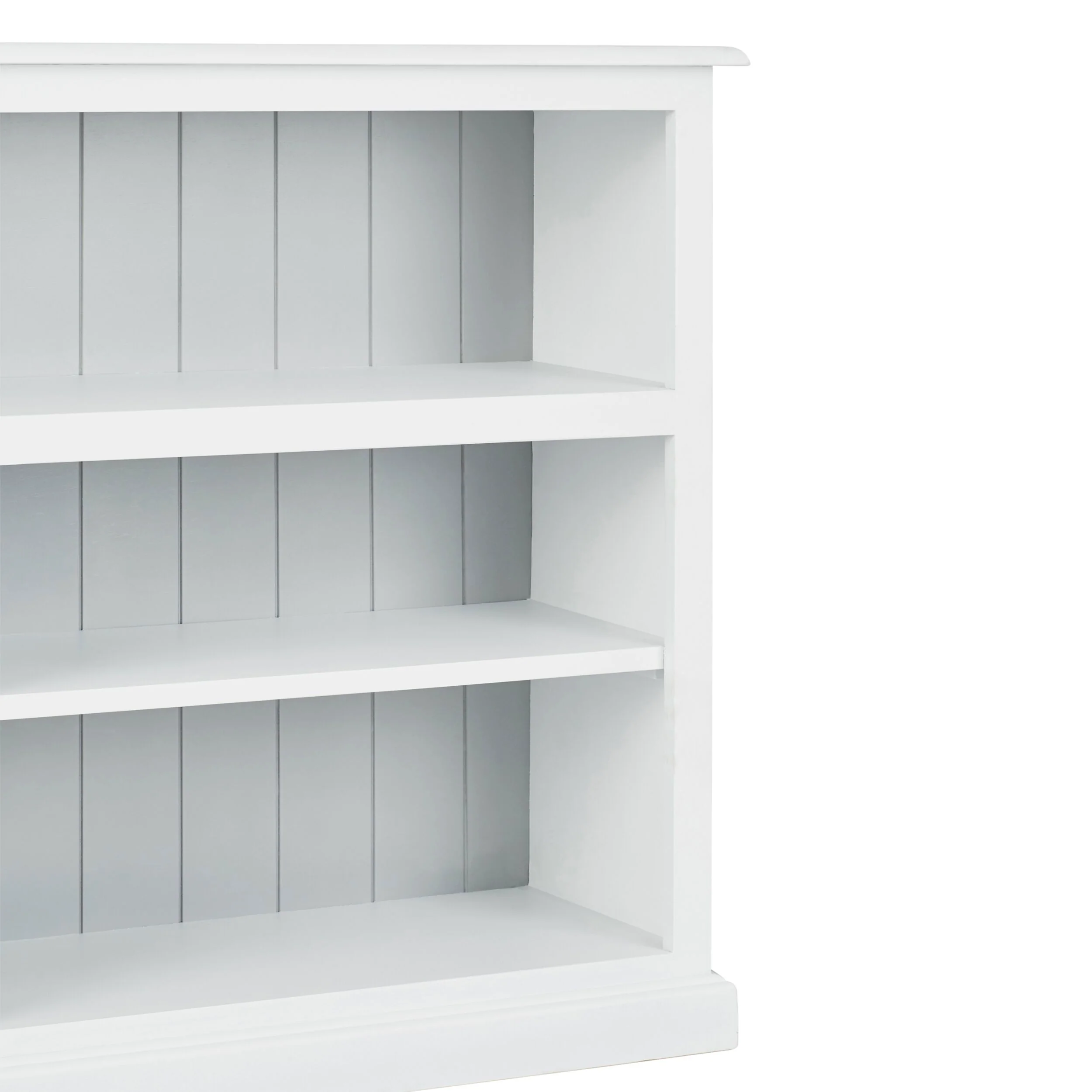 Armand Lowline Bookcase 90 x 155cm White - Image 3